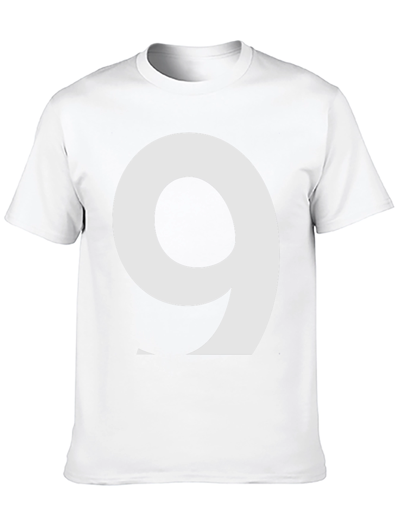 Black Number 9 Graphic Tee - Bold & Stylish Cotton Shirt view 10