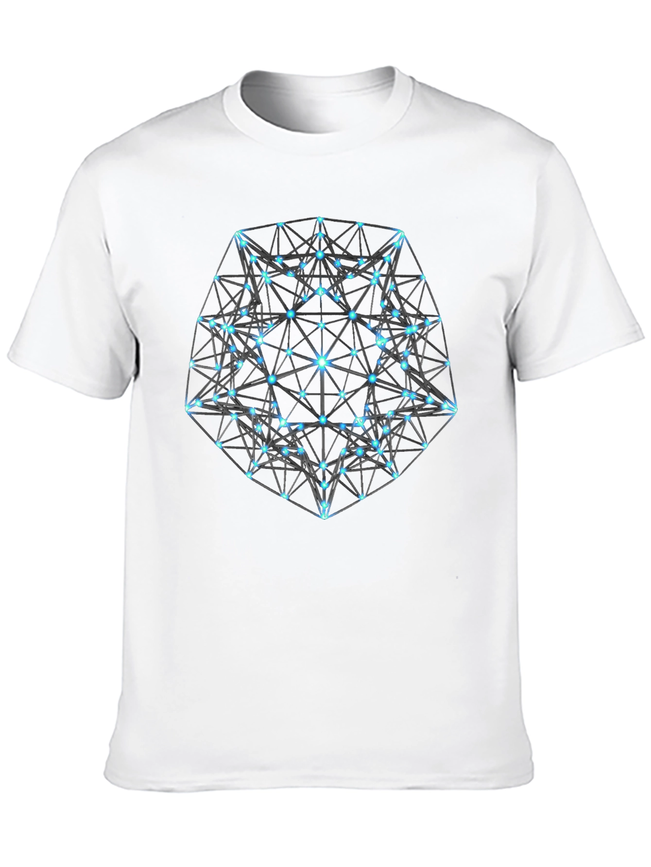 Black Geometric Black T-Shirt: Modern Minimalist Design view 10