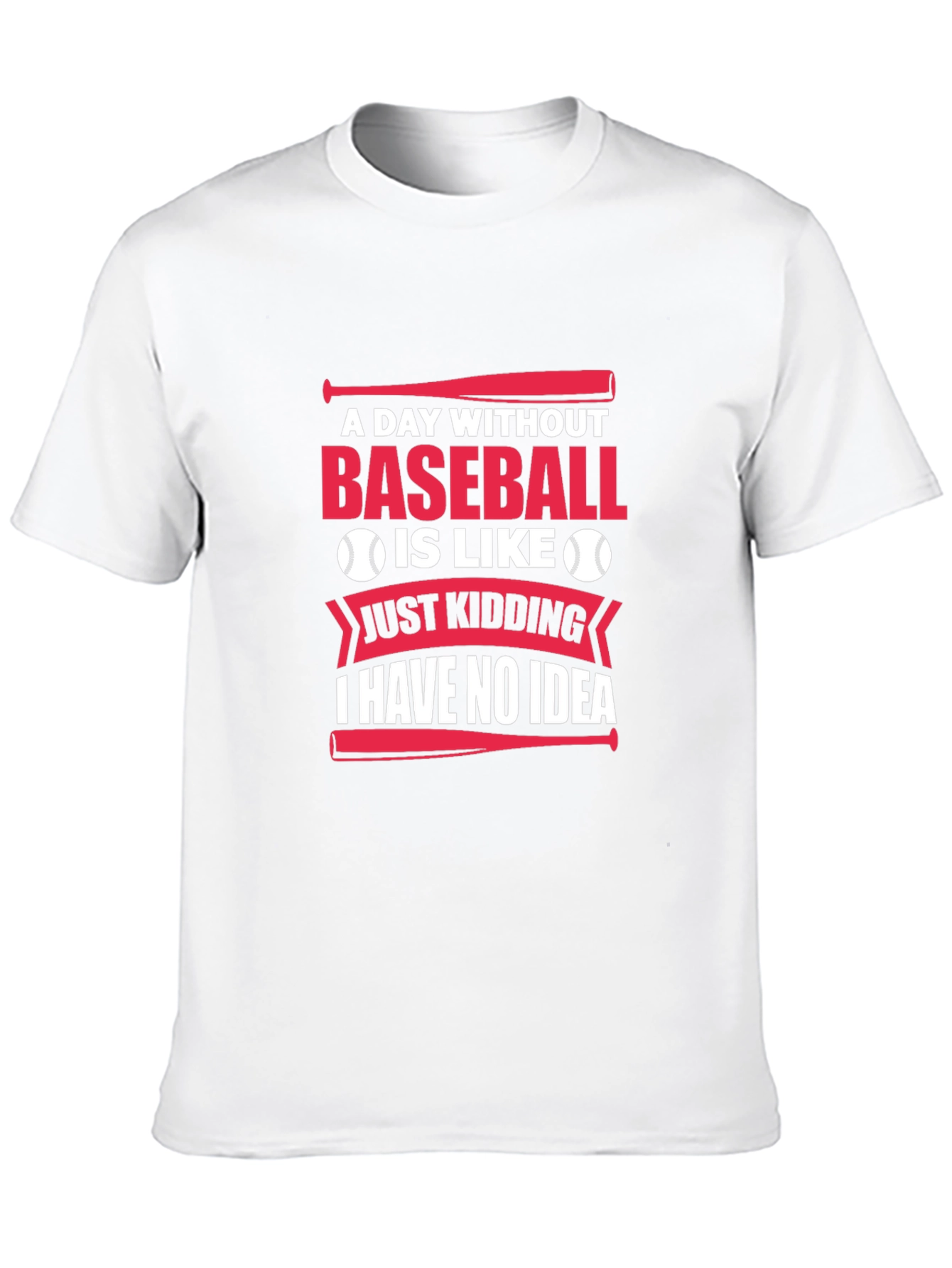 Black Baseball Lover T-Shirt: A Day Without Baseball view 10