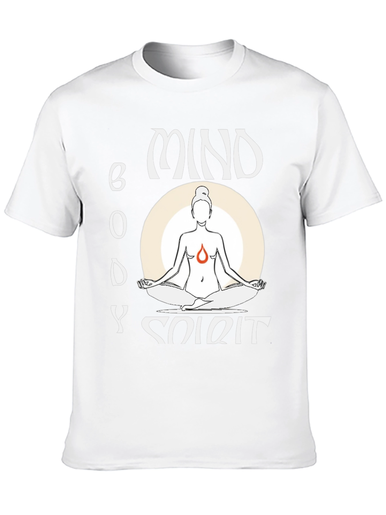 Black Mind Body Spirit Yoga T-Shirt view 10