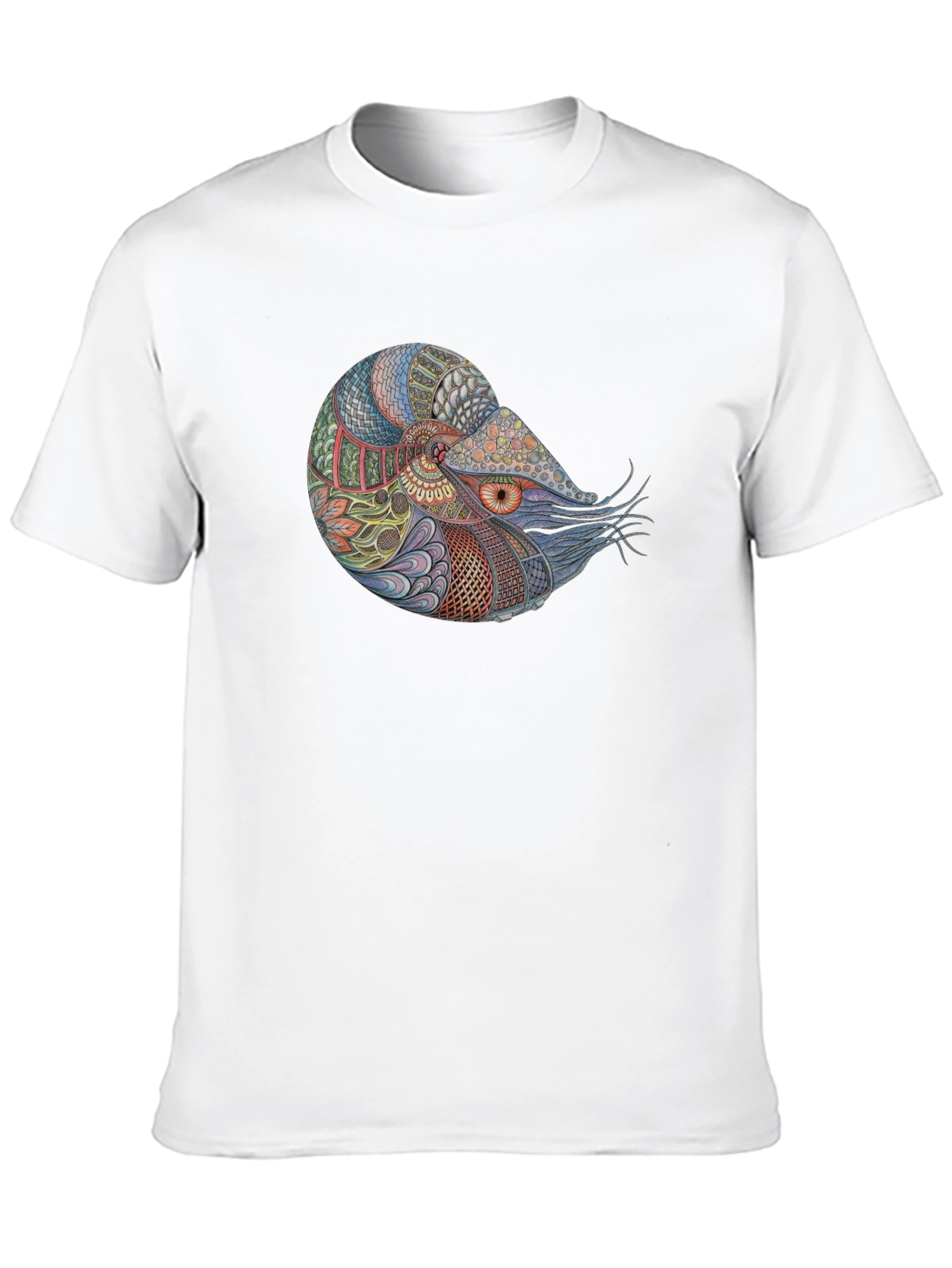 Black Nautilus Graphic Black T-Shirt view 10
