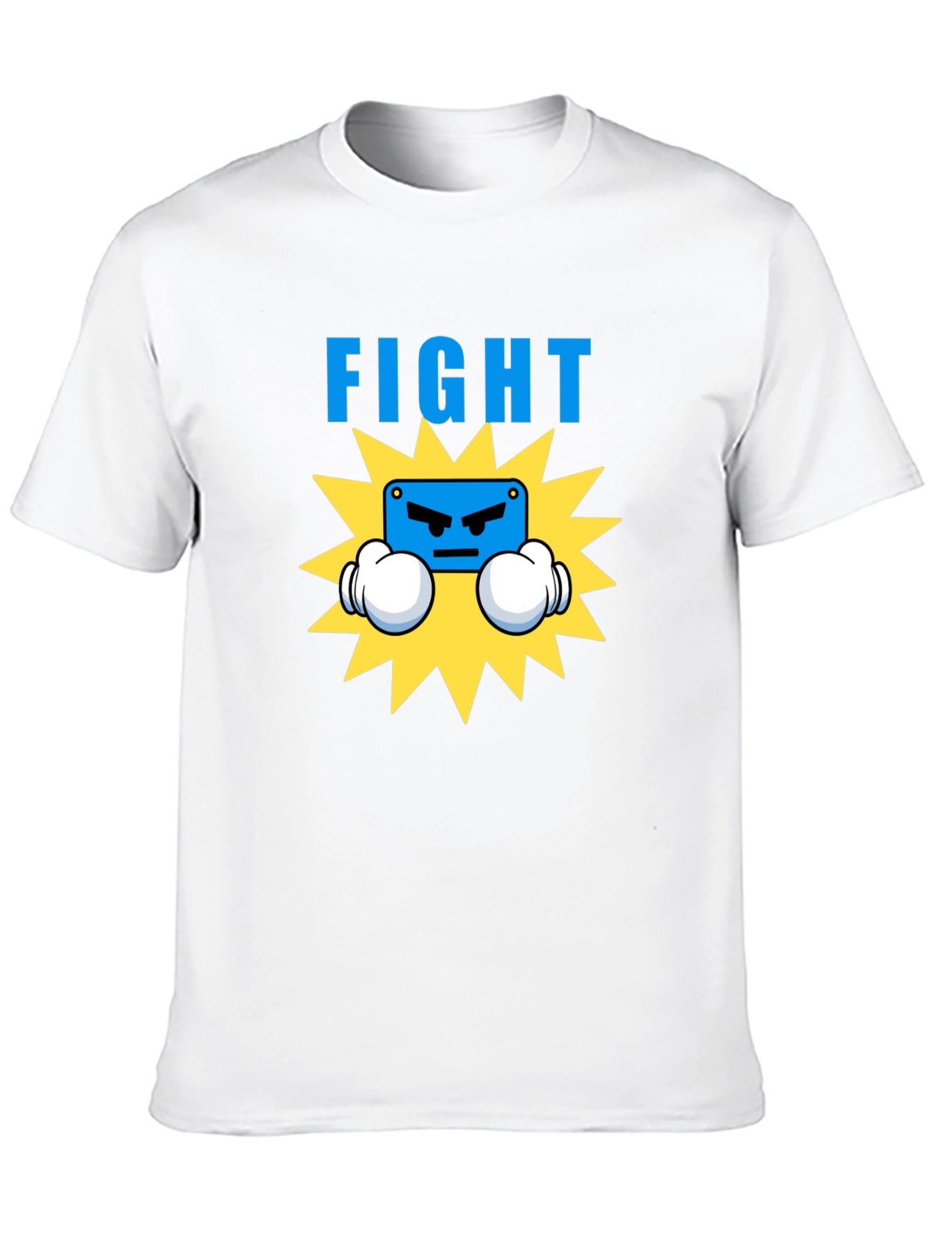 Black Fight Graphic T-Shirt - Boxing Cartoon Design view 10