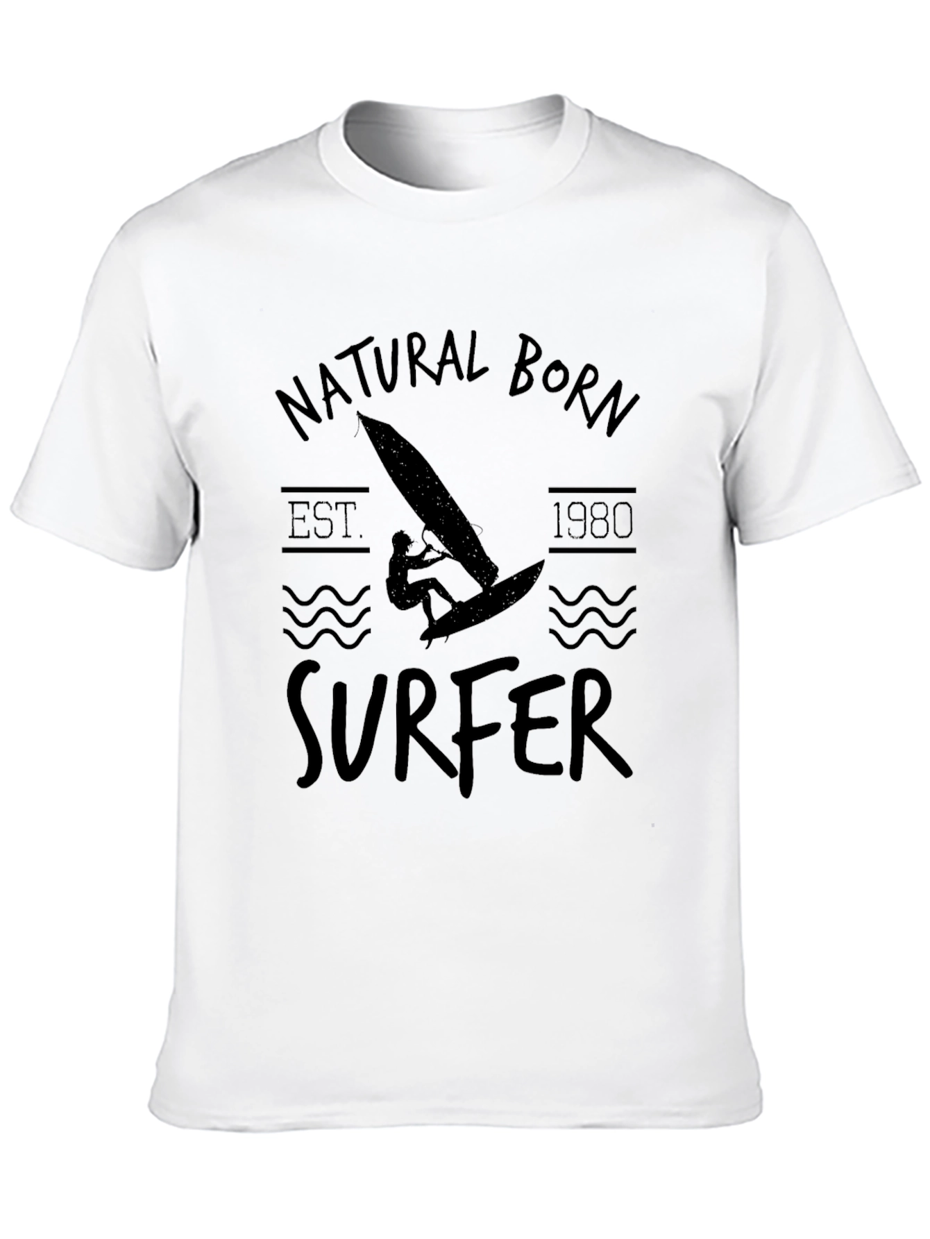 Black Natural Born Surfer Tee - Est. 1980 view 10