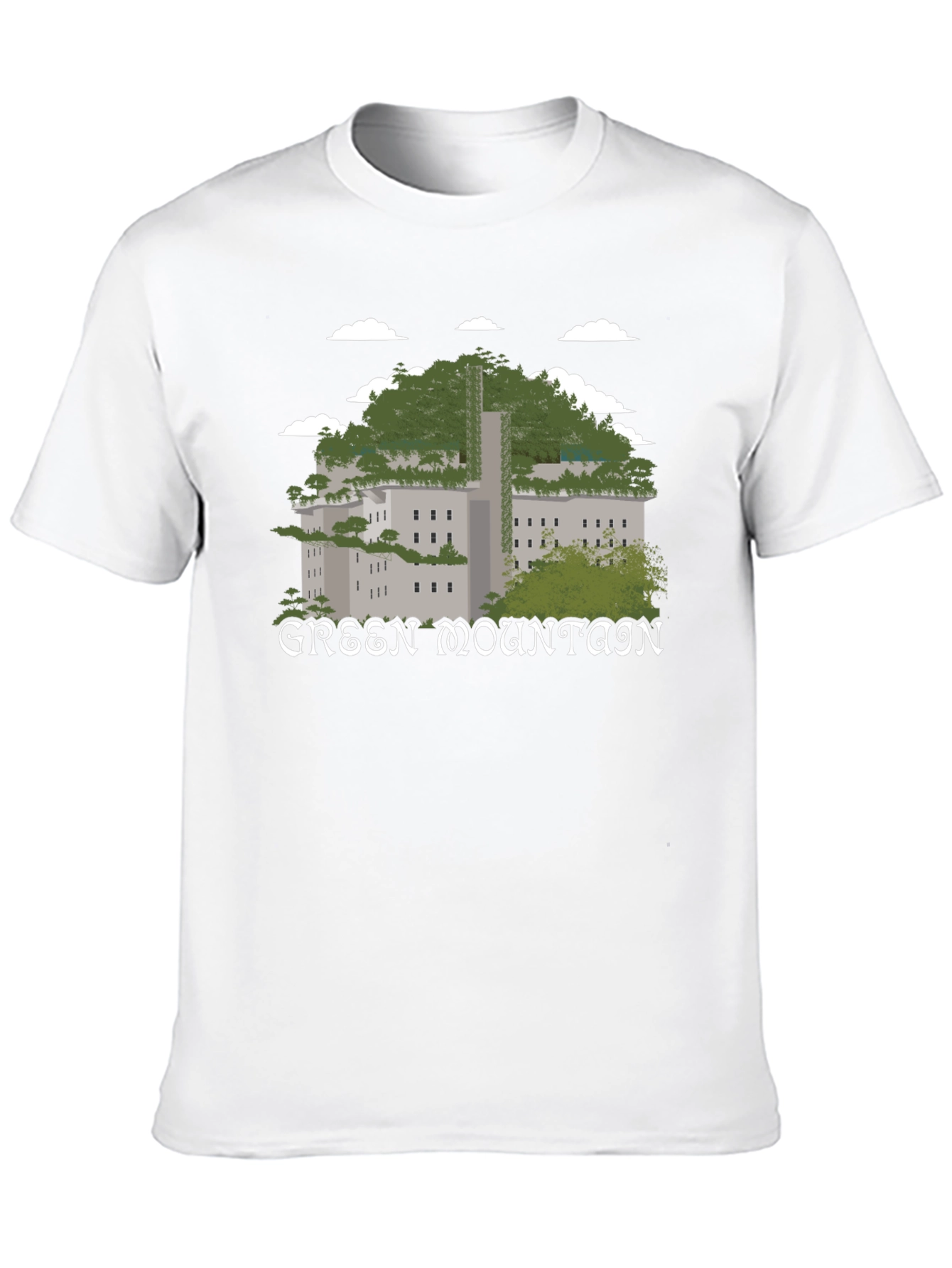 Black Green Mountain Graphic T-Shirt - Nature Inspired Tee view 10