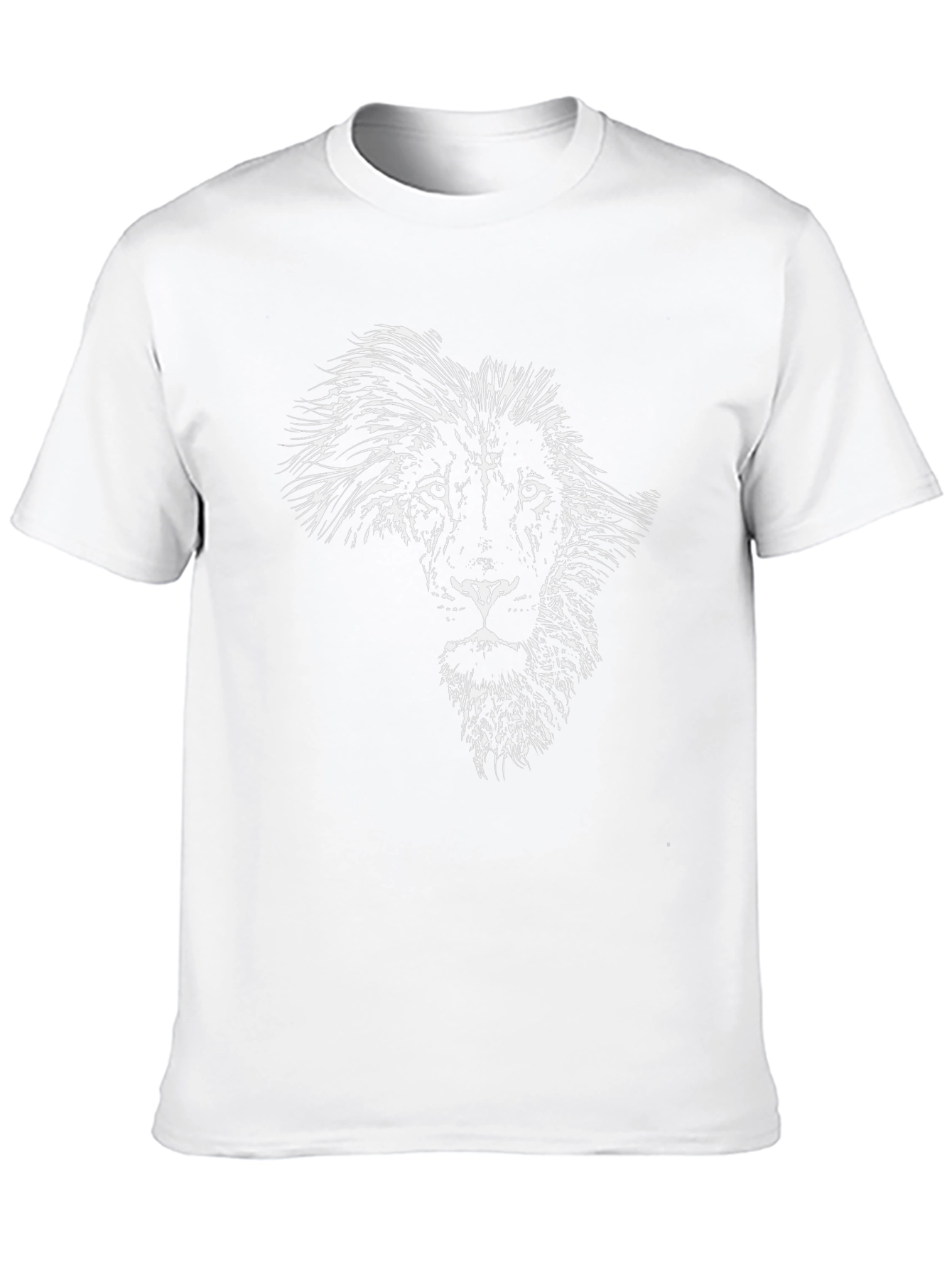 Black Lion Africa Map Graphic Black T-Shirt view 10