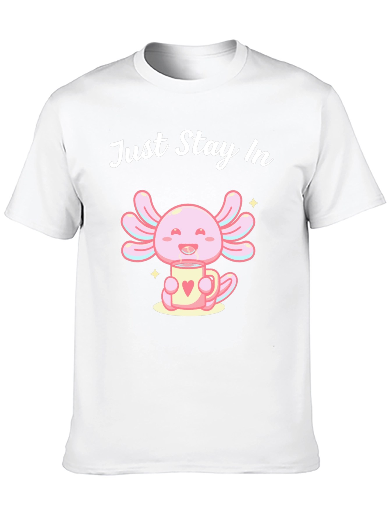 Black Just Stay In Axolotl T-Shirt view 10