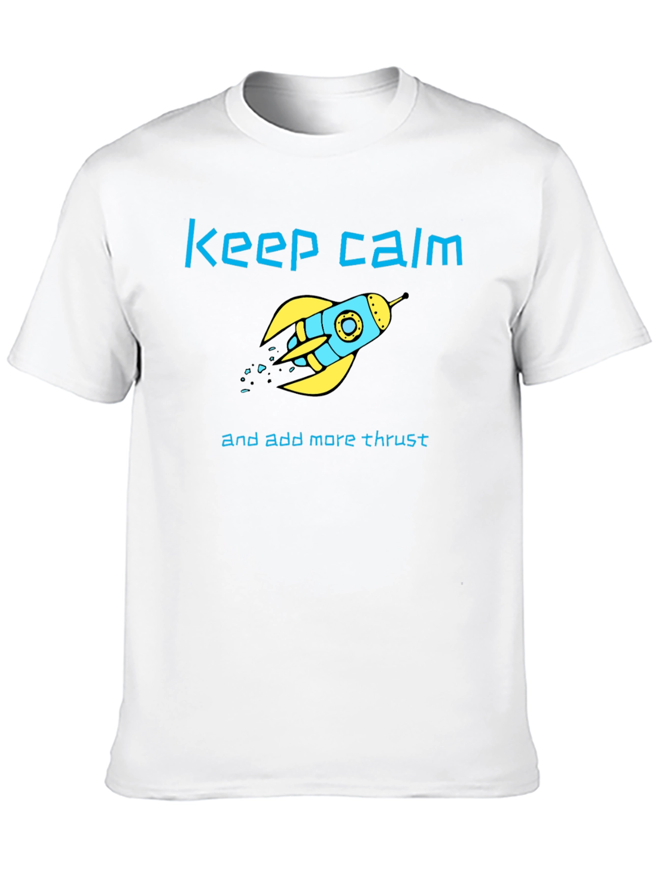 Black Keep Calm Rocket T-Shirt view 10