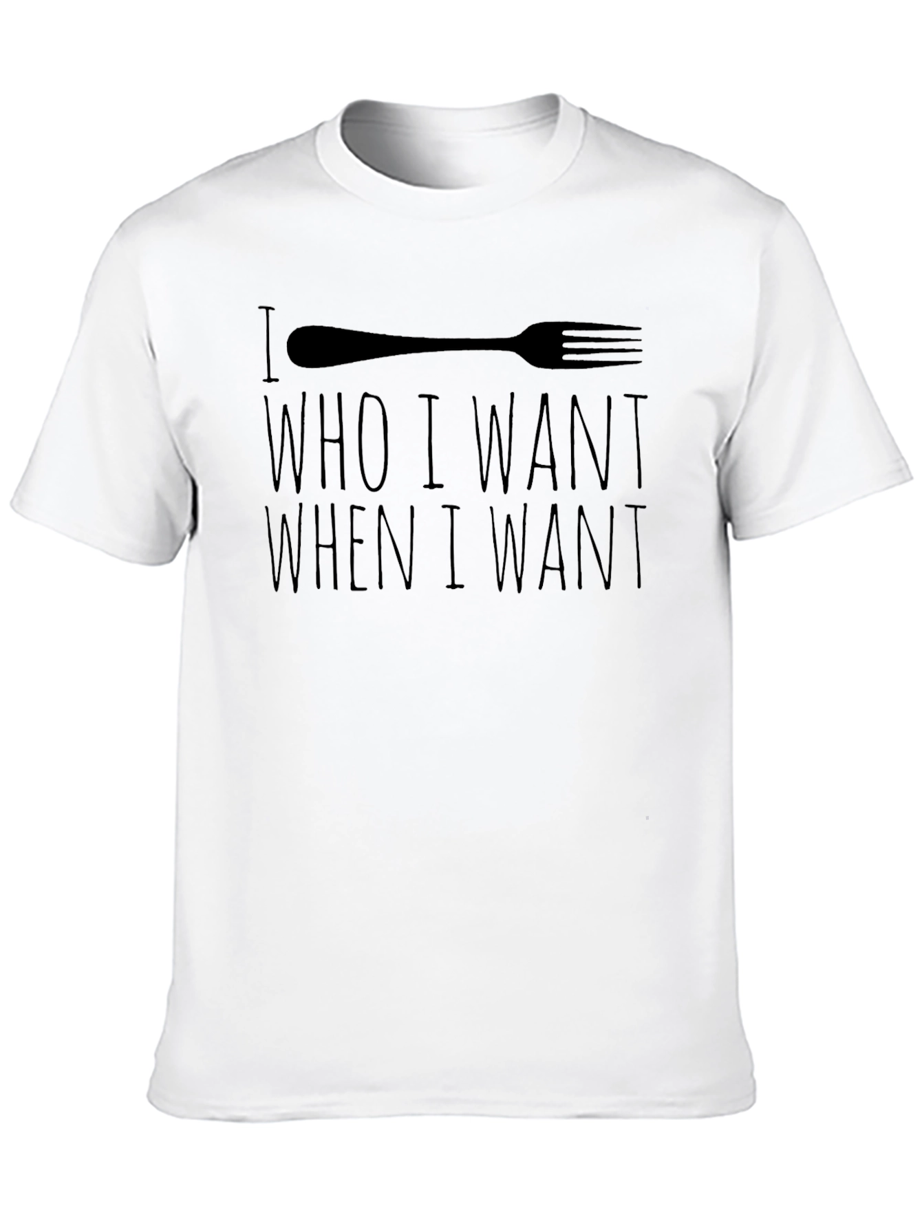 Black Fork Graphic Tee - Eat Who I Want Funny Shirt view 10