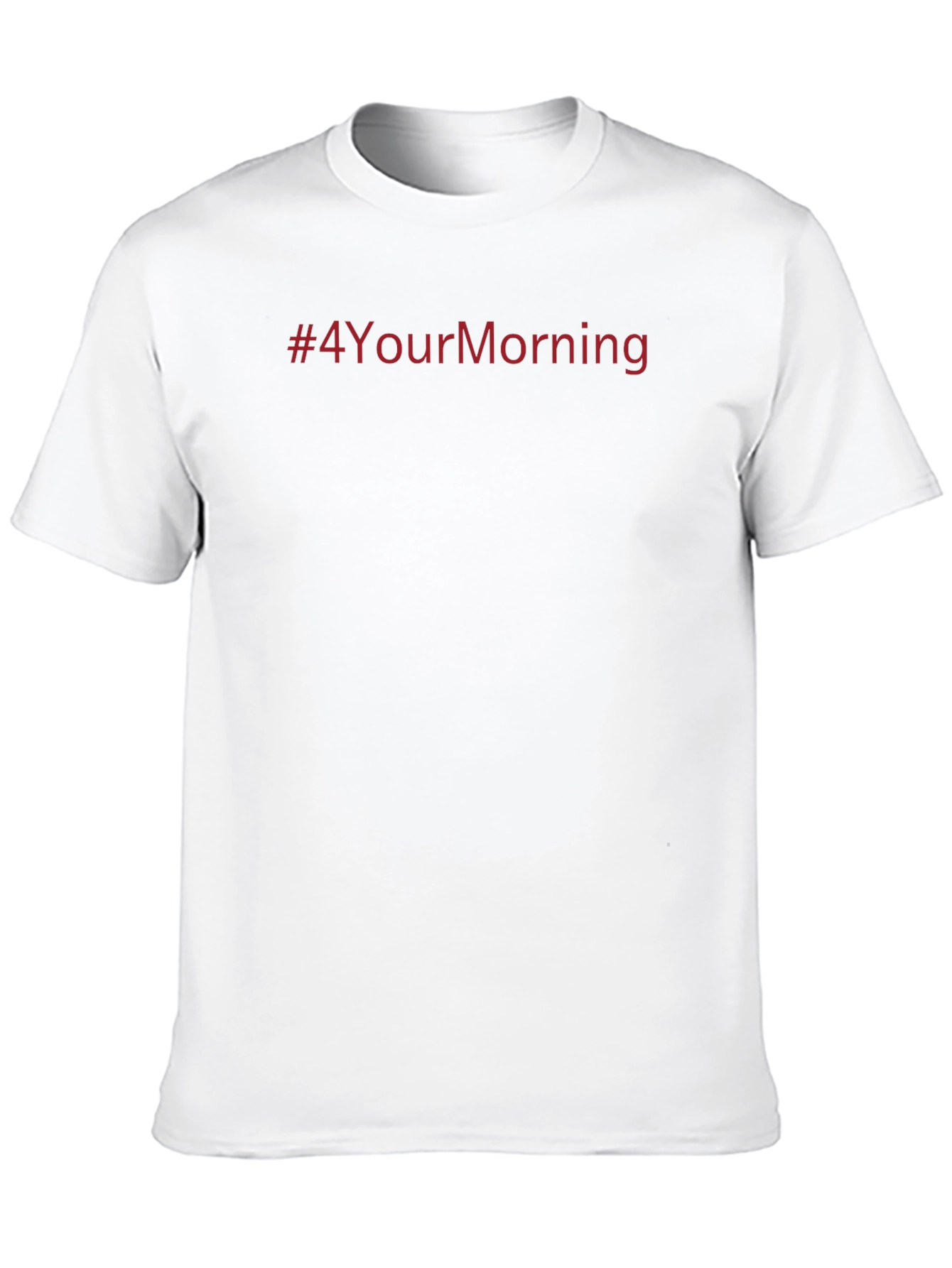 Black #4YourMorning Crewneck T-Shirt view 10