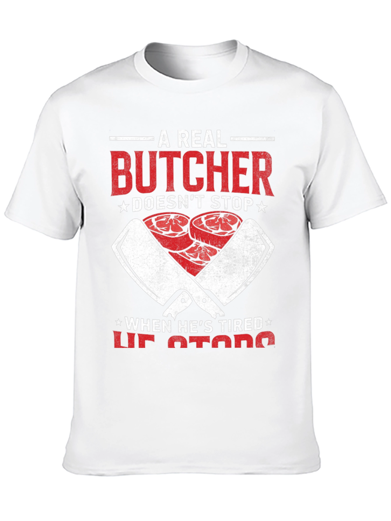Black A Real Butcher Graphic Tee view 10