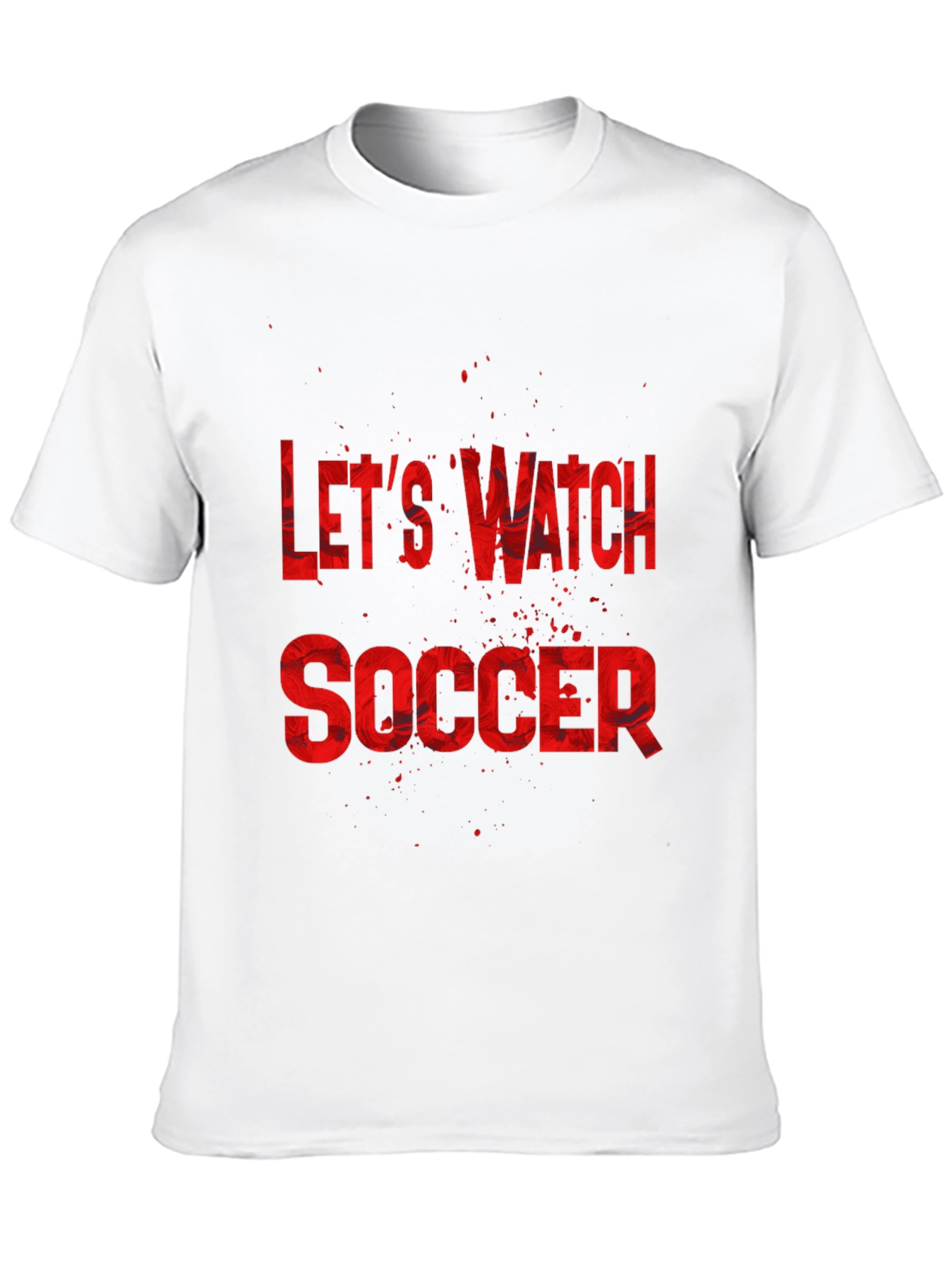 Black Let's Watch Soccer Graphic Tee - Black T-Shirt view 10