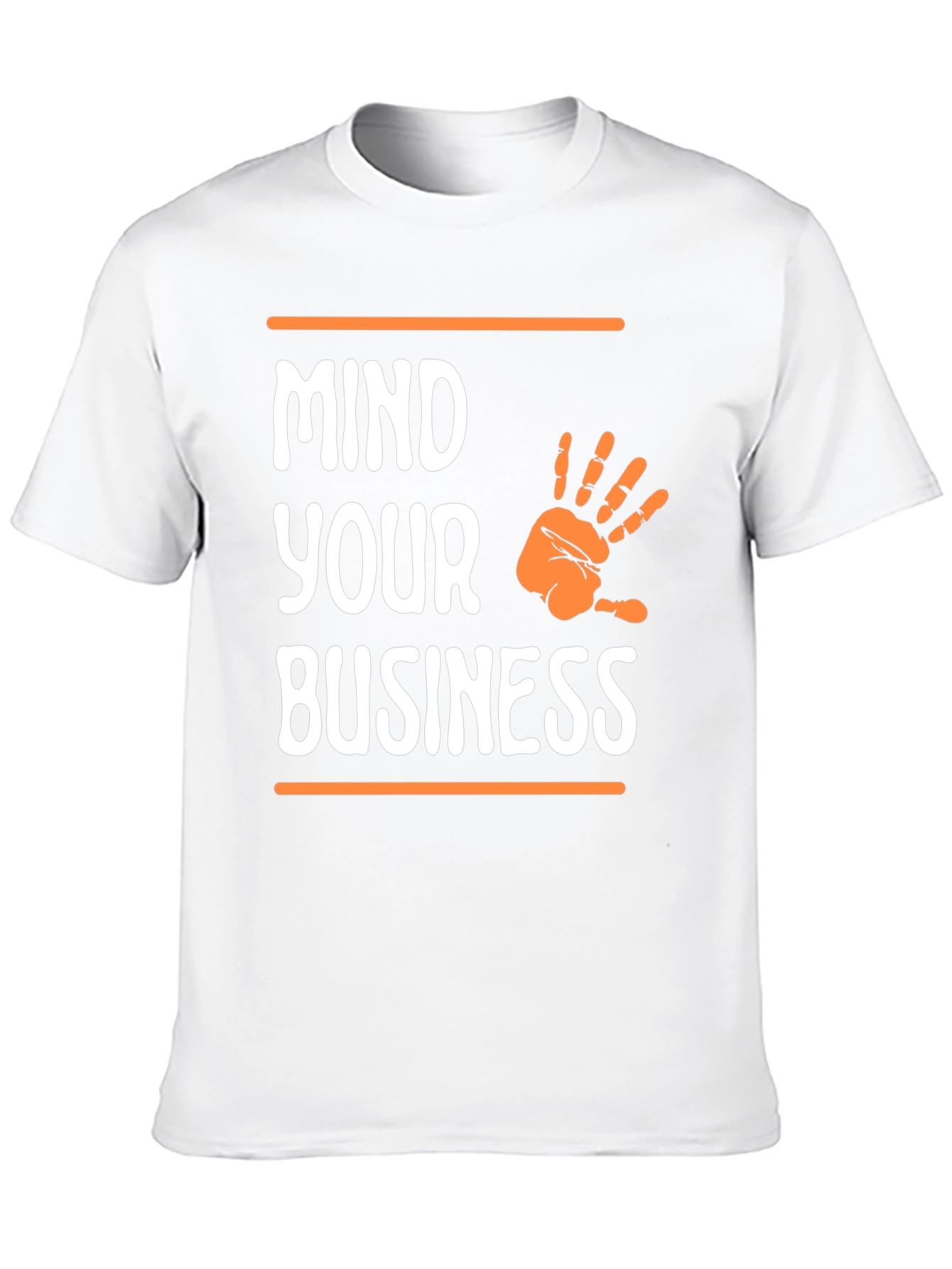 Black Mind Your Business Graphic Tee - Black Casual T-Shirt view 10