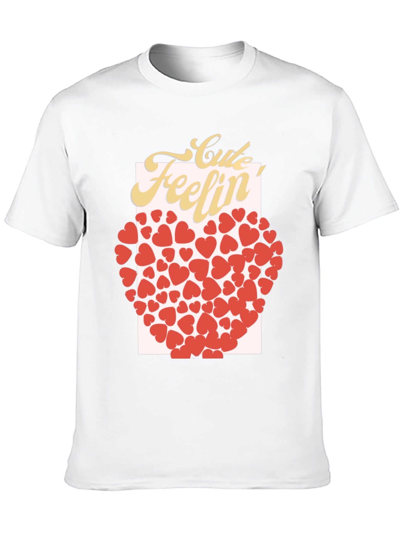 Black Cute Feelin' Heart Graphic T-Shirt view 10