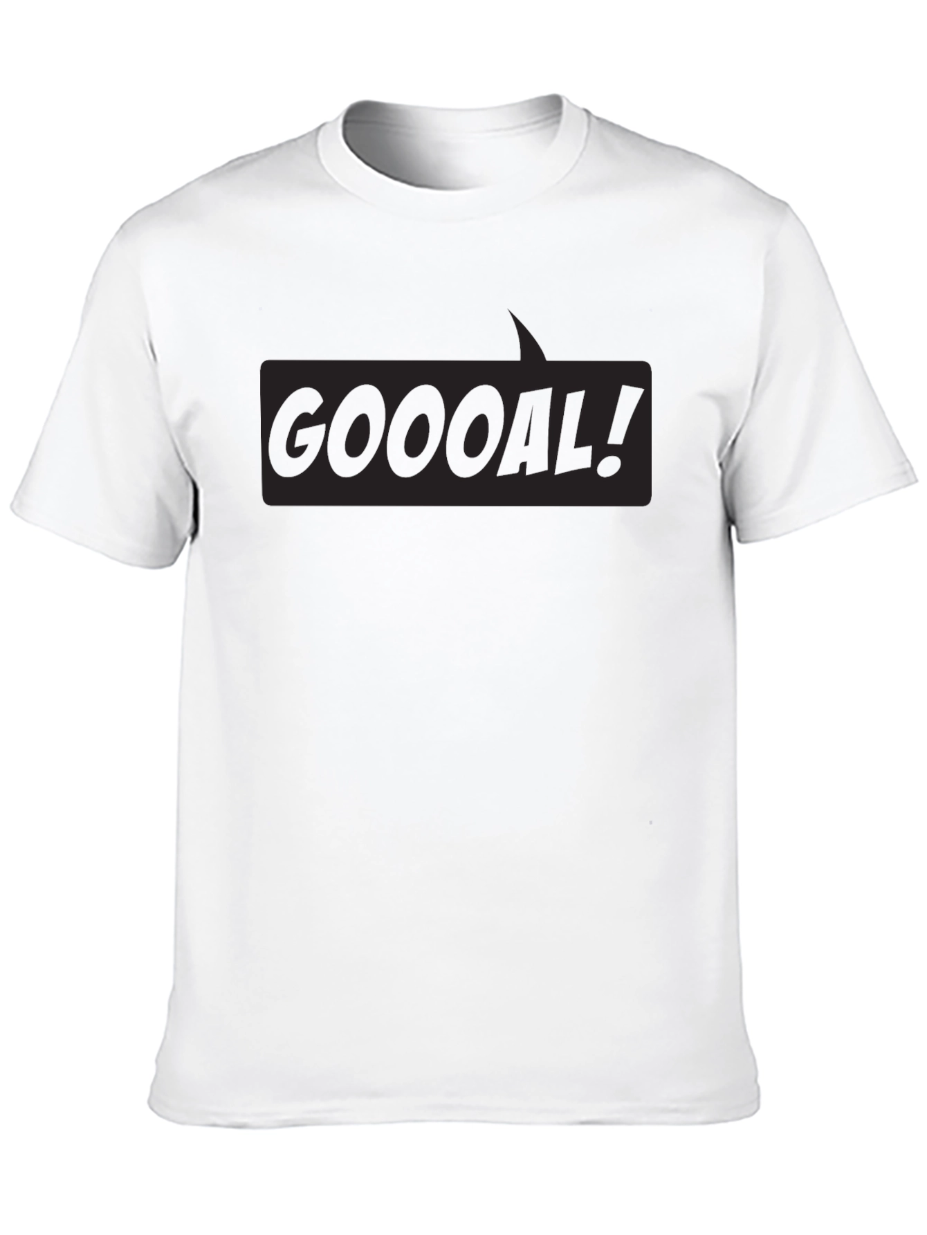Black GOOOAL! Graphic Tee -  Soccer Fan T-Shirt view 10