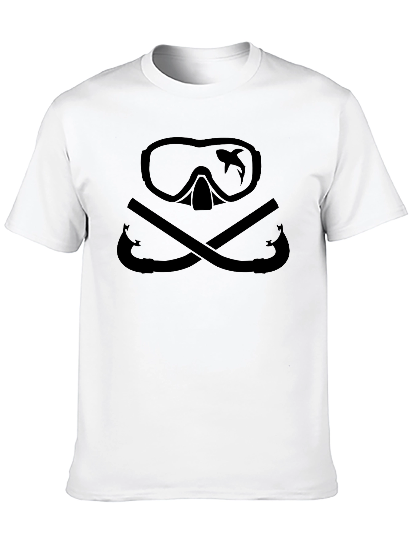 Black Scuba Skull T-Shirt - Diver Gift view 10