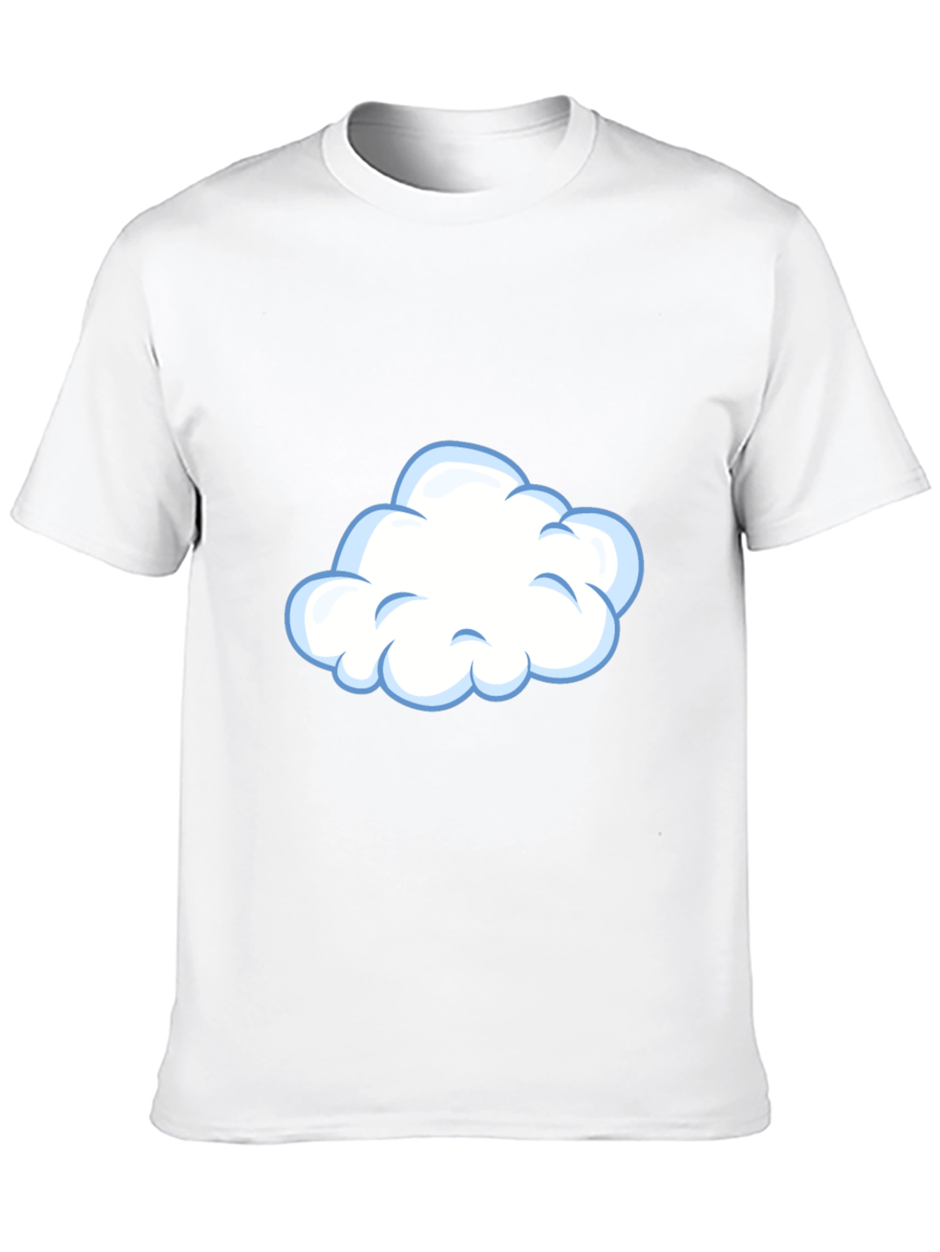 Black Cloud Graphic Tee - Casual Black T-Shirt view 10