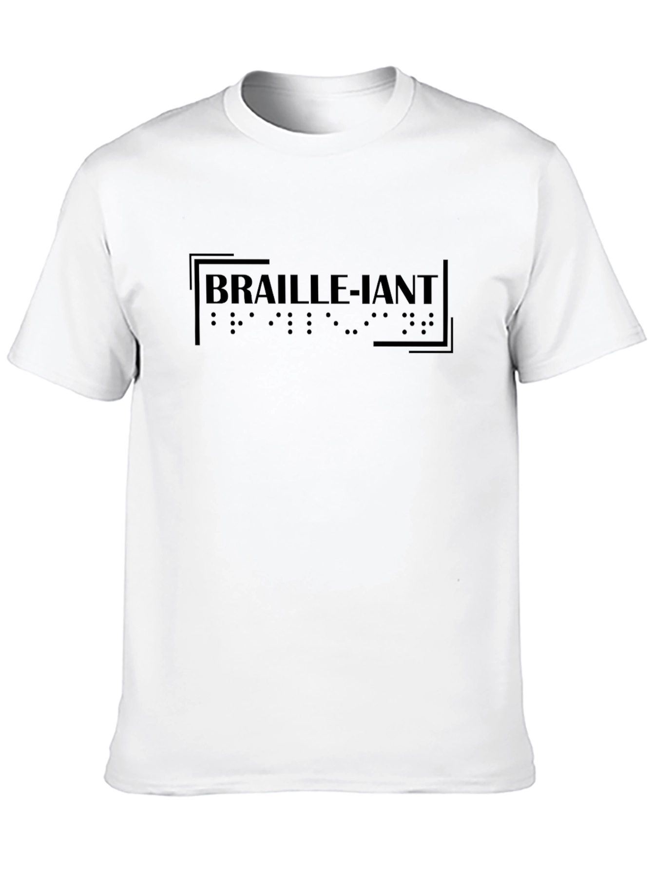 Black Braille-iant Graphic T-Shirt - Inclusive Design view 10