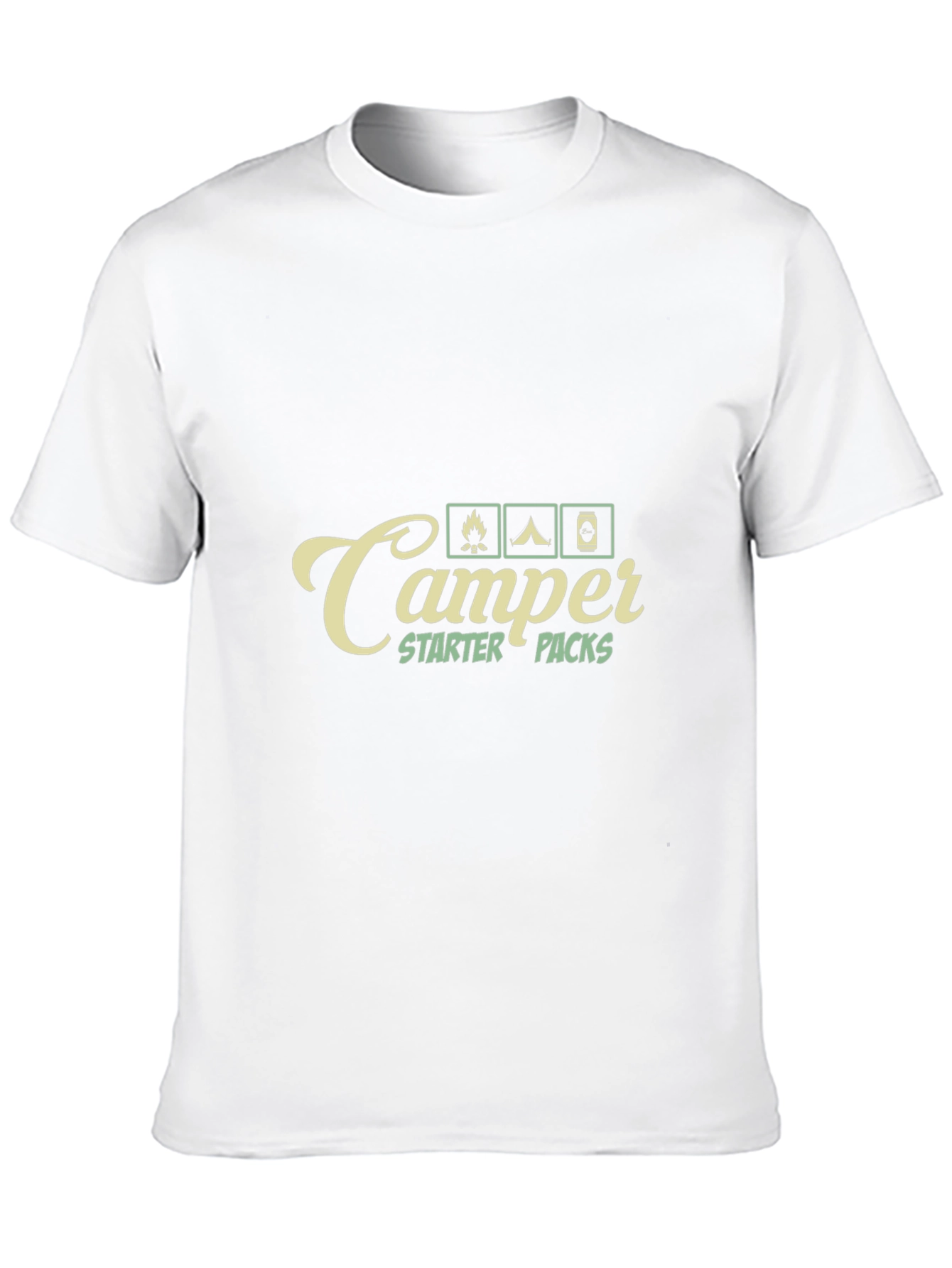 Black Camper Starter Packs Graphic T-Shirt - Camping Adventure Tee view 10