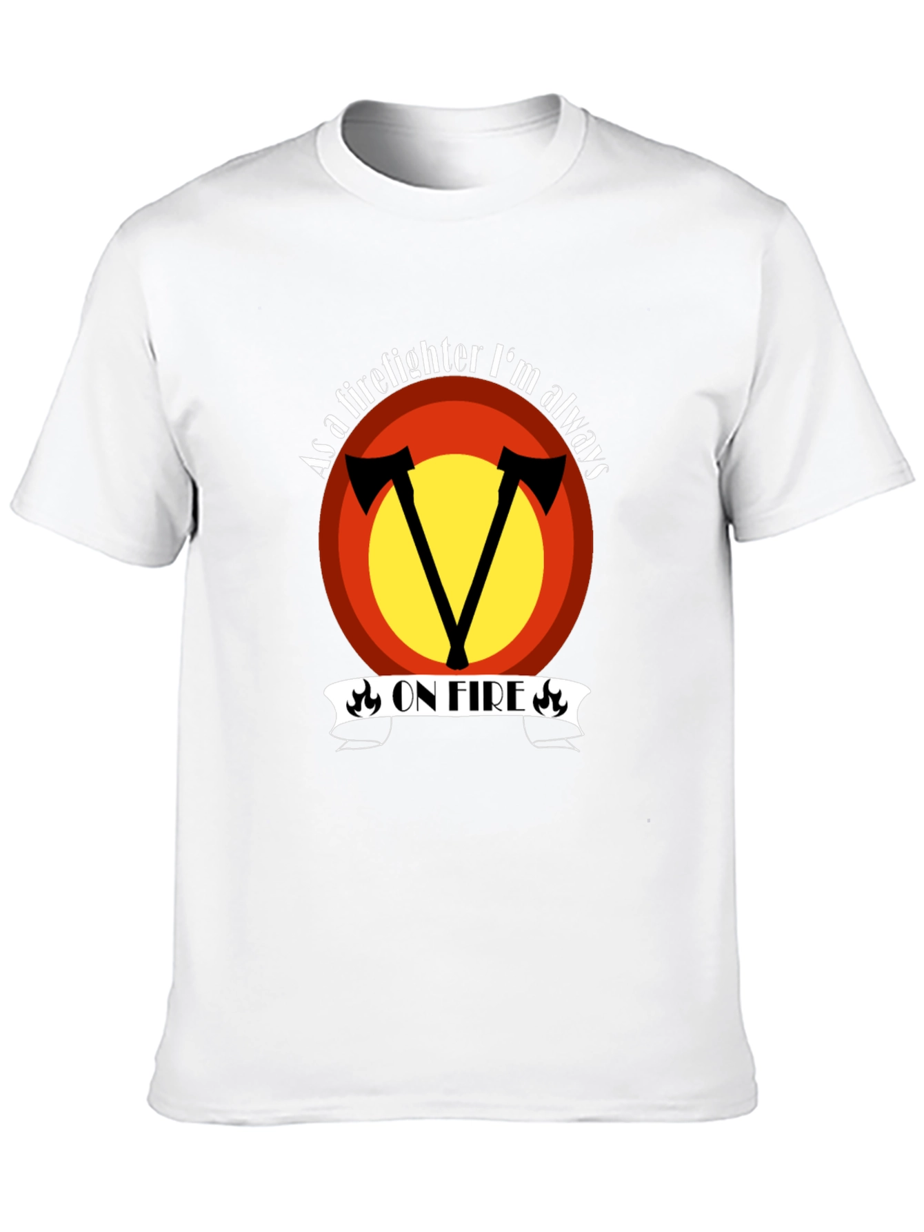 Firefighter On Fire Graphic Tee - 10