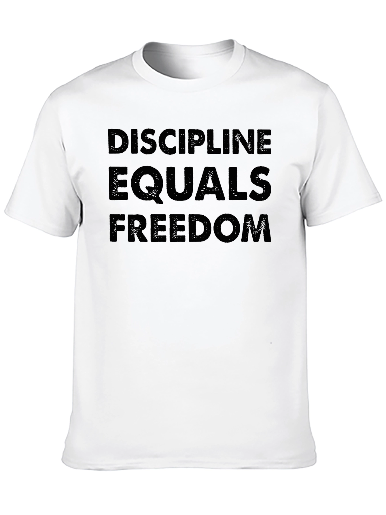 Black Discipline Equals Freedom Graphic T-Shirt view 10