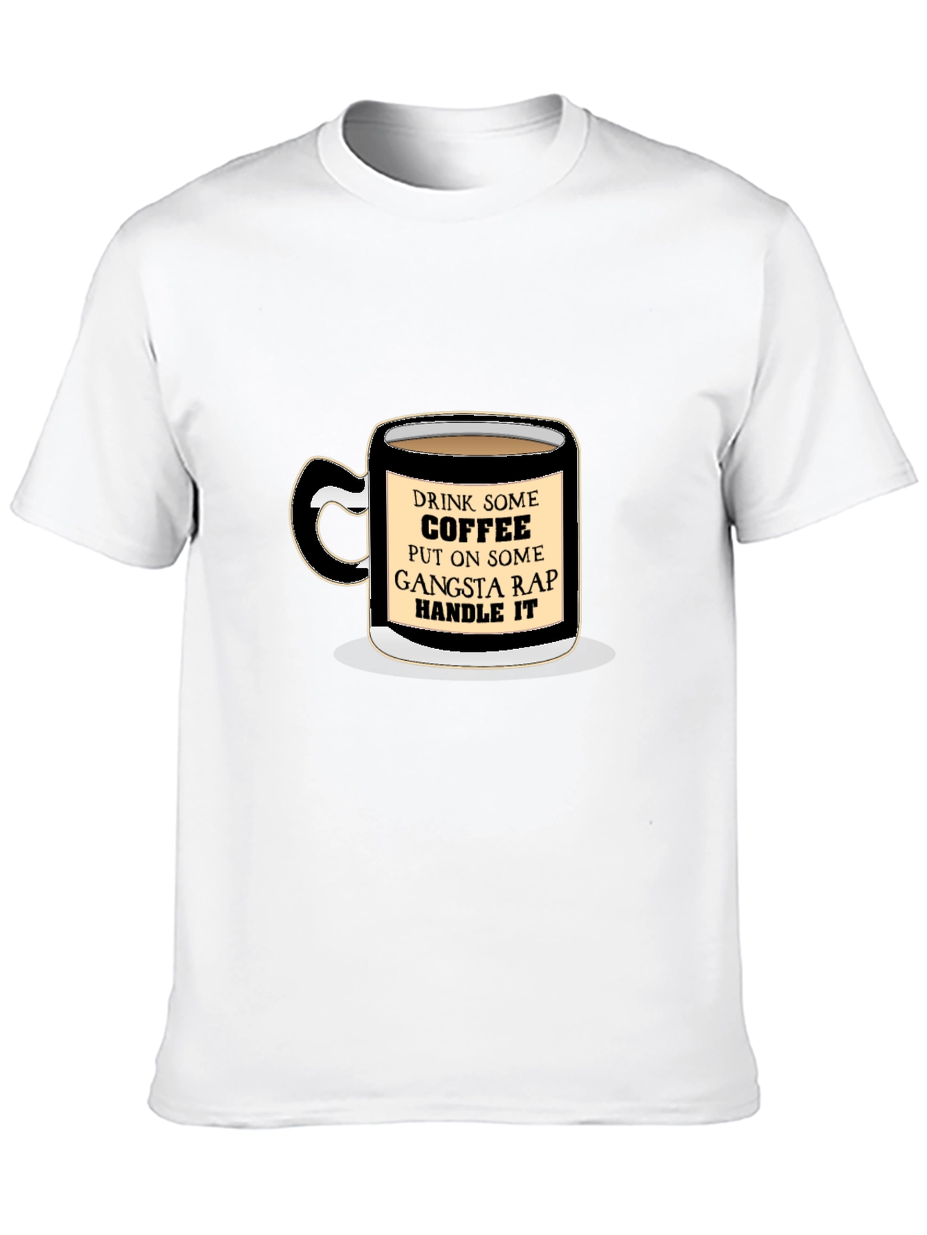 Black Coffee & Gangsta Rap T-Shirt view 10