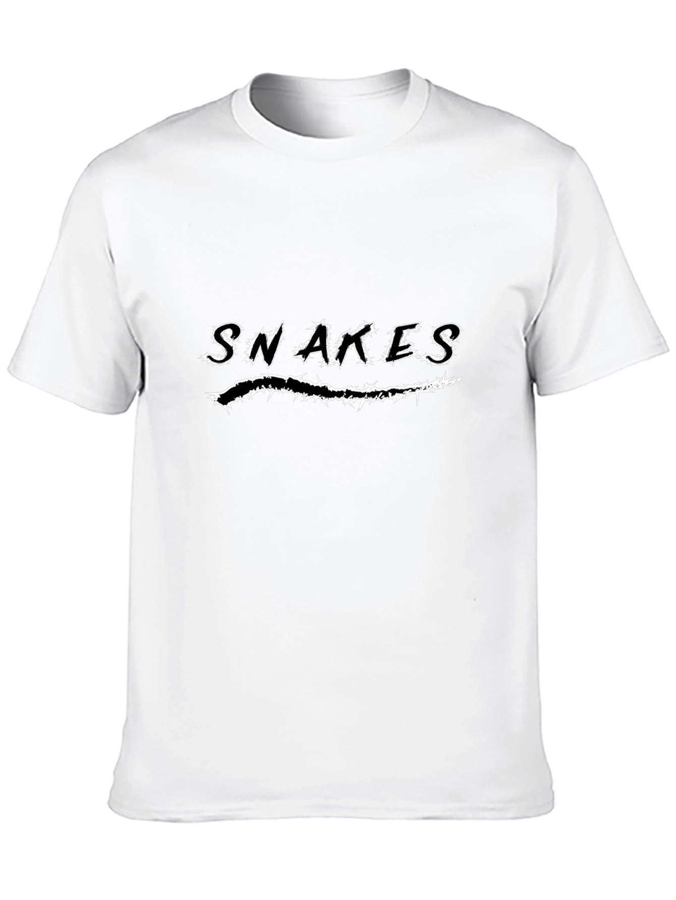 Black Snakes Graphic Tee - Black Short Sleeve Crew Neck view 10