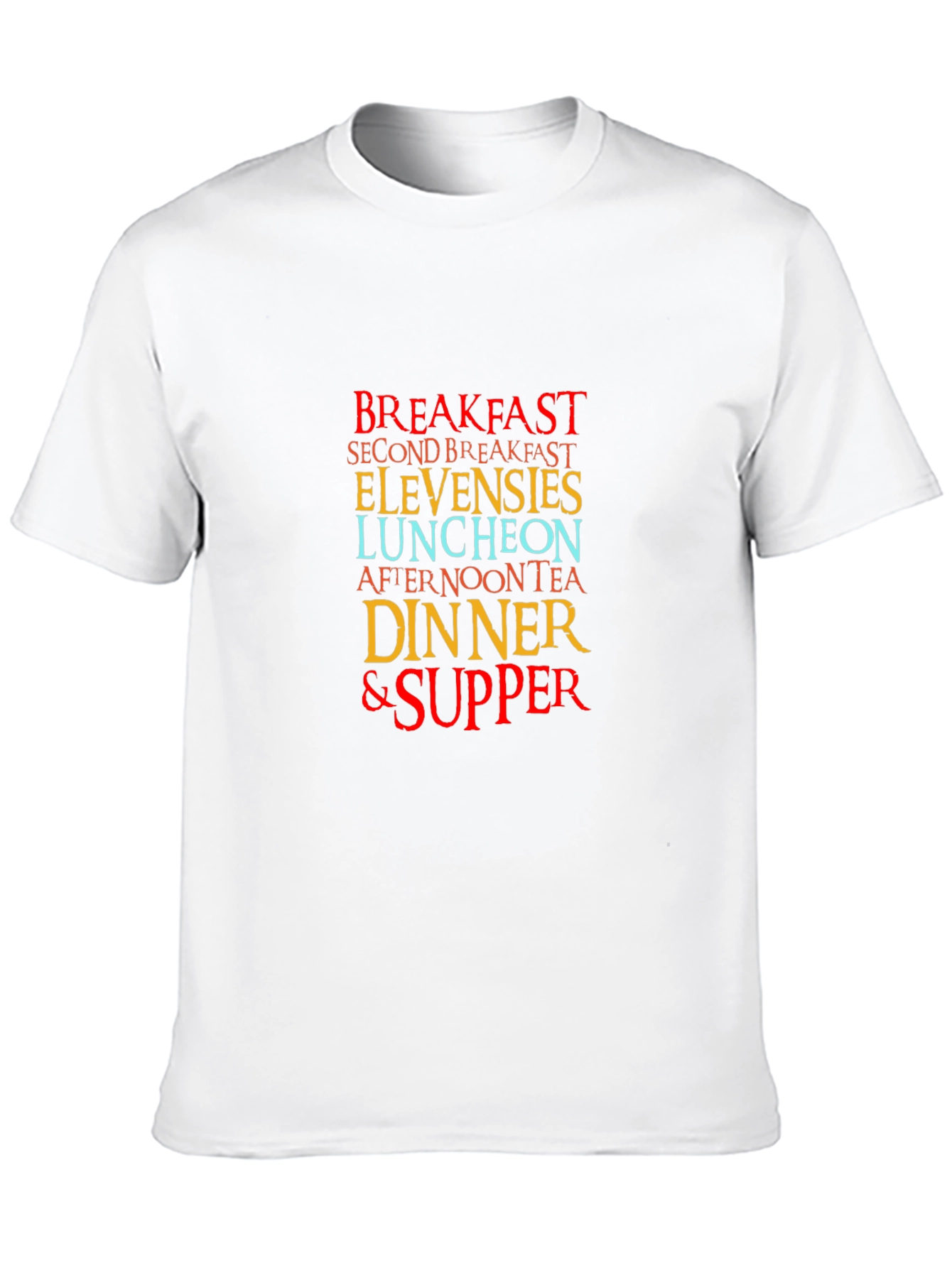 Black Breakfast Lover's Tee - Second Breakfast, Elevenses & More! view 10