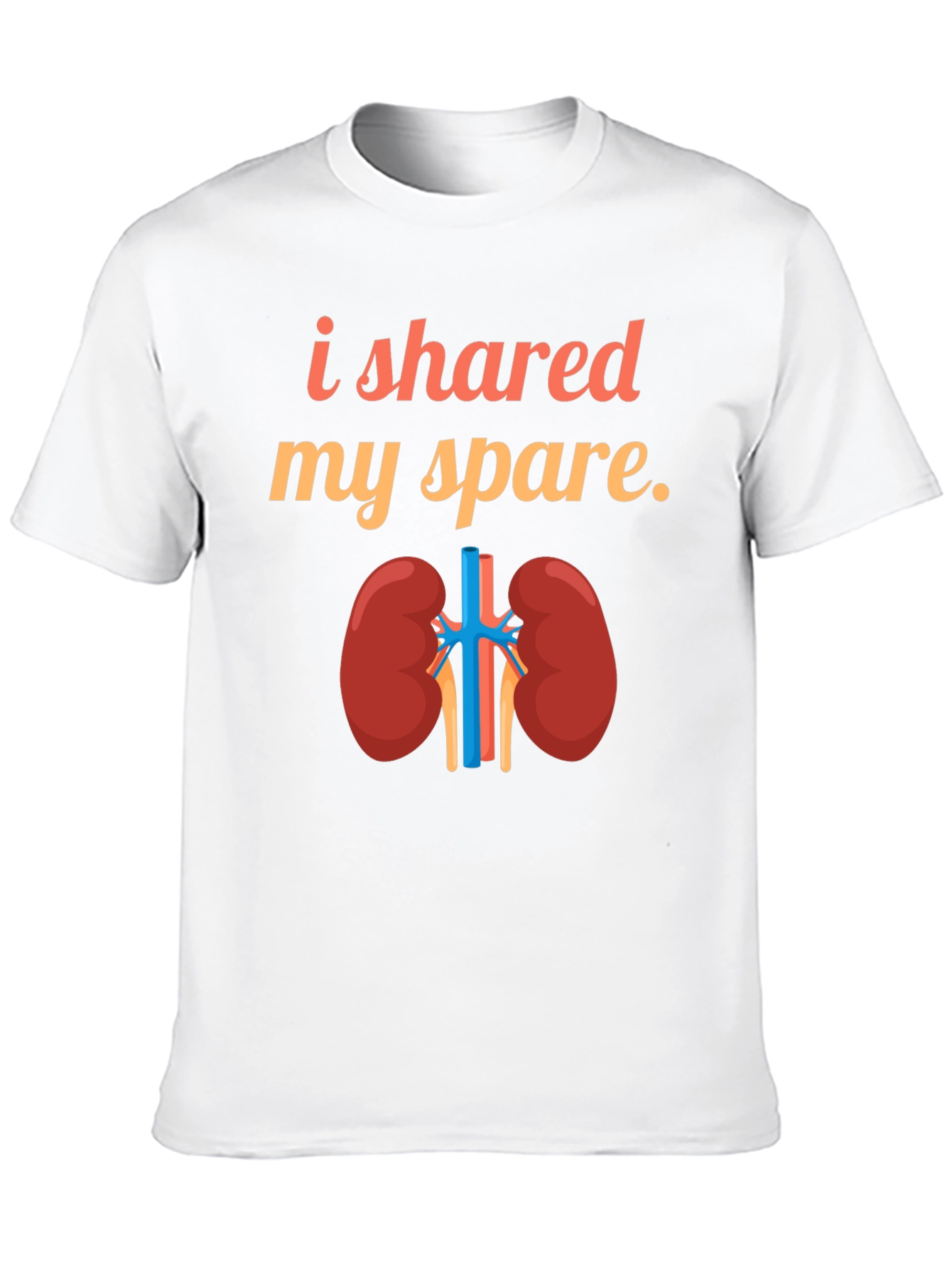 Black Kidney Donor T-Shirt - I Shared My Spare view 10