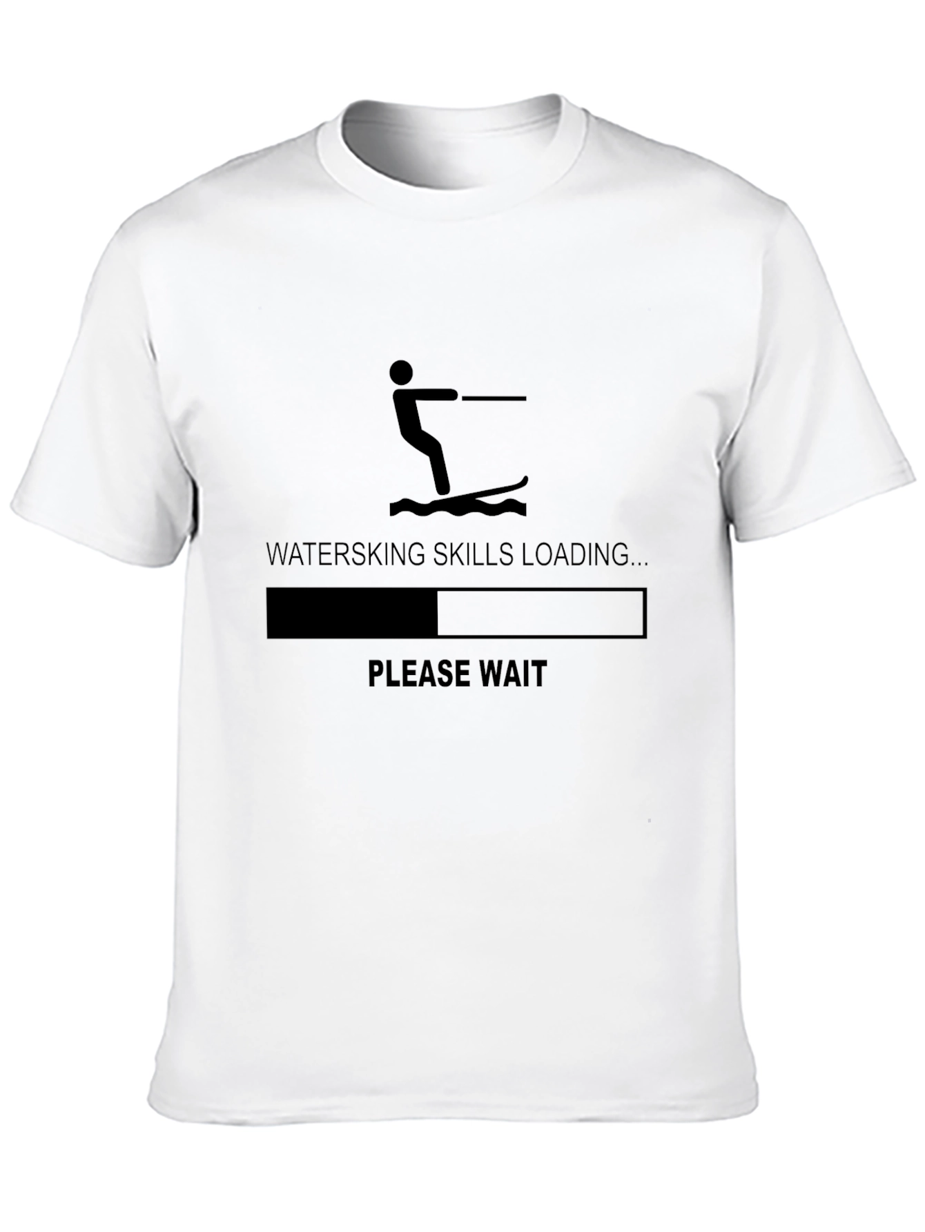 Black Waterski Skills Loading Graphic Tee view 10