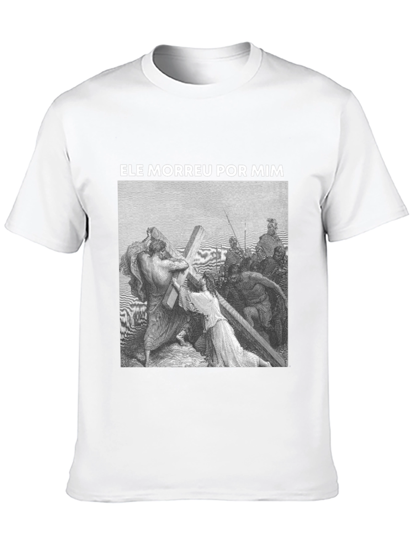 Black Religious Graphic Print T-Shirt - Black view 10