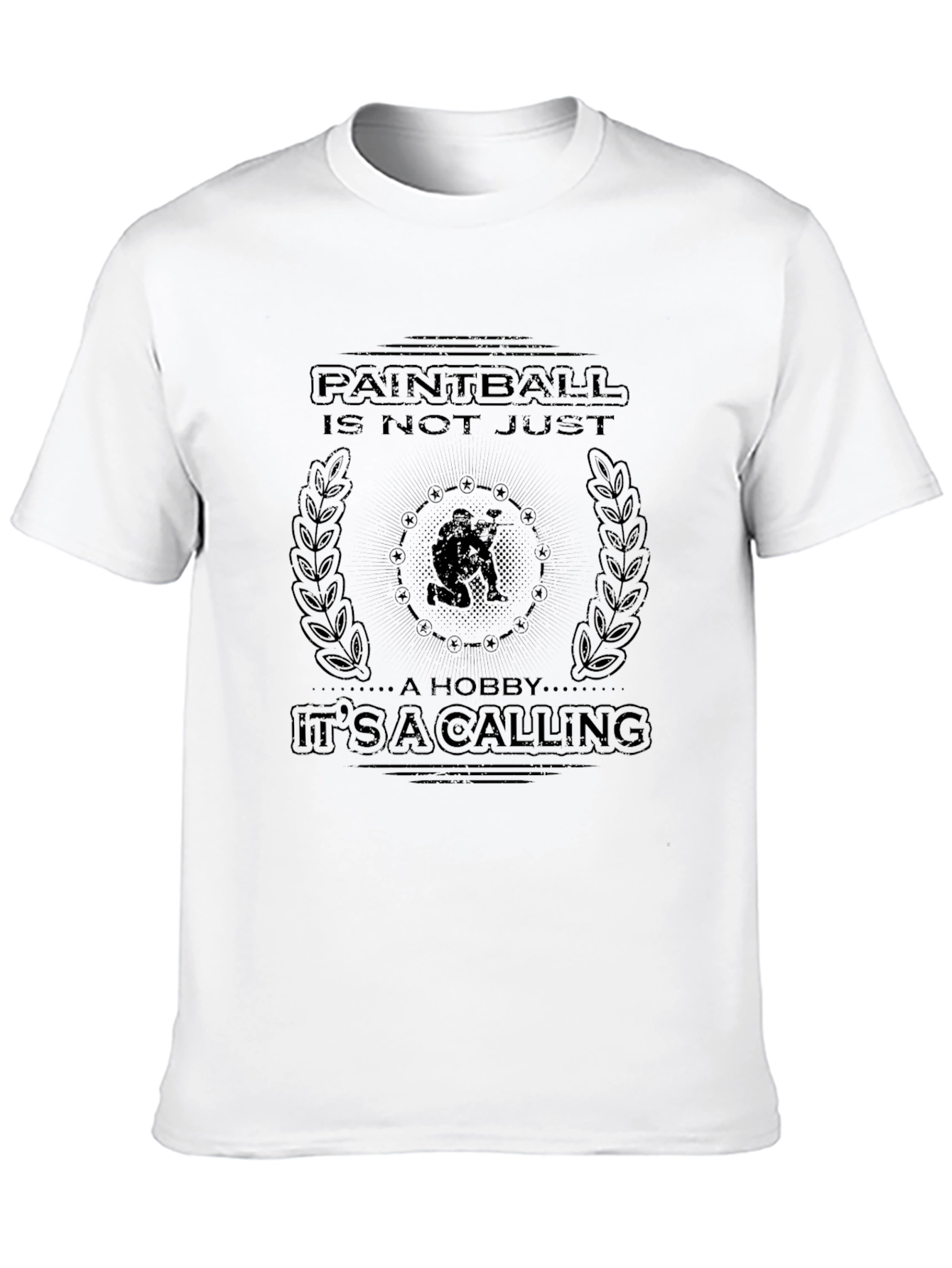 Black Paintball Calling T-Shirt view 10