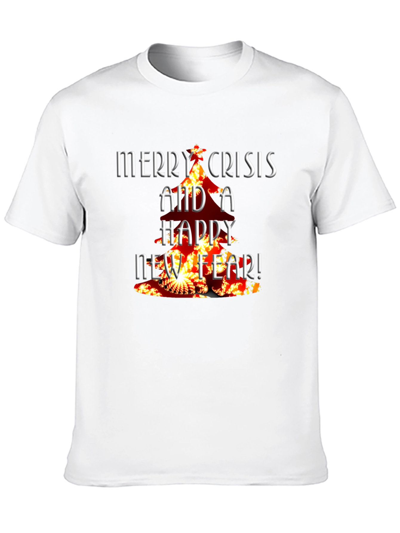 Black Merry Crisis T-Shirt - Dark Humor Tee view 10