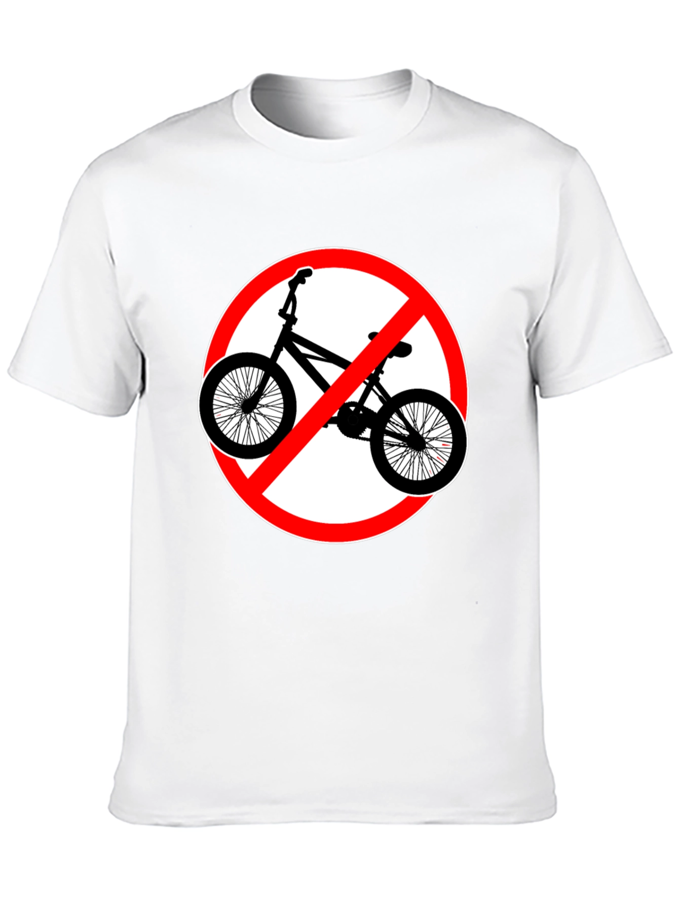 Black No Bikes Allowed Graphic Tee view 10