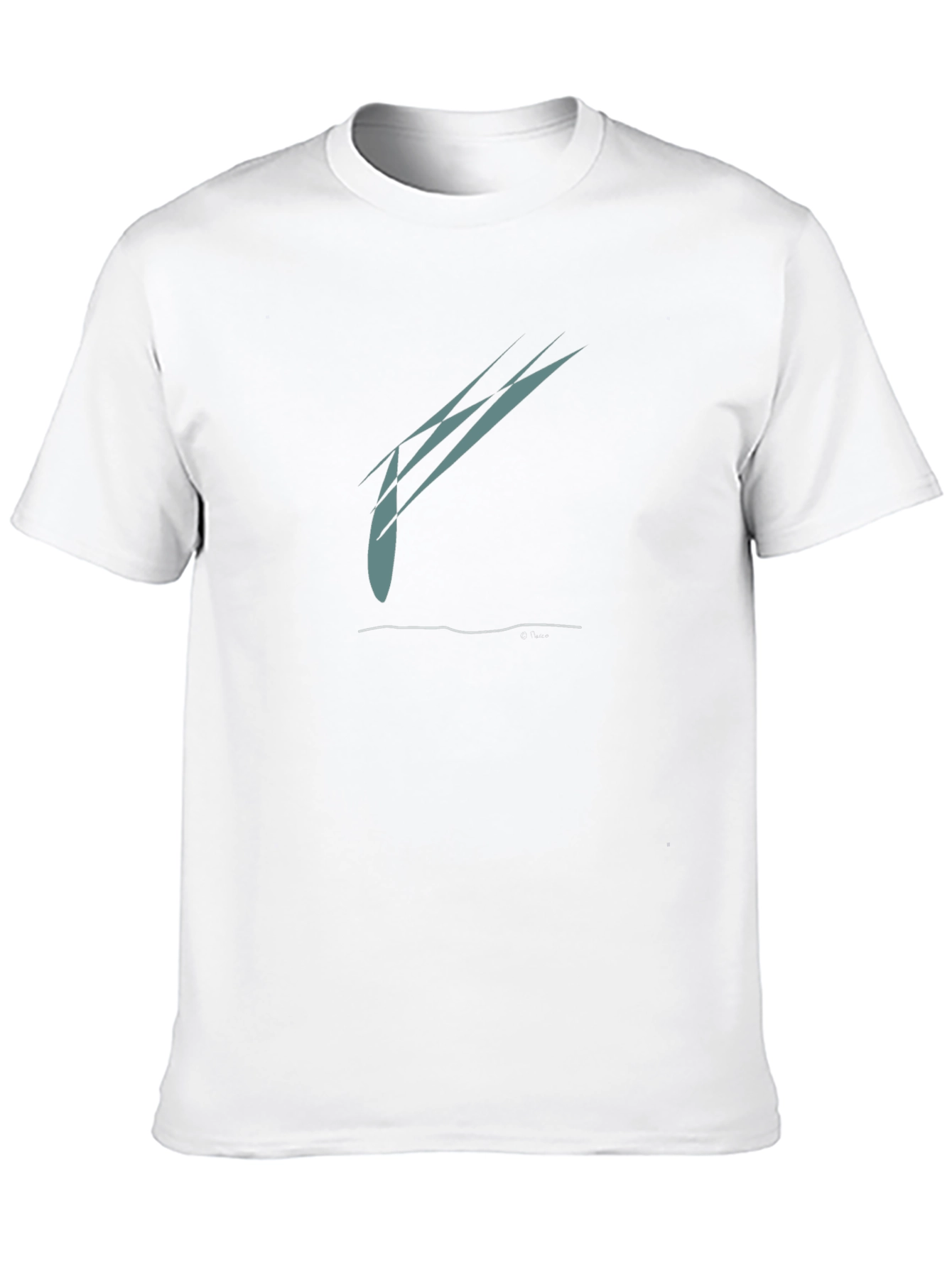 Black Abstract Graphic Black T-Shirt - Modern Casual Wear view 10