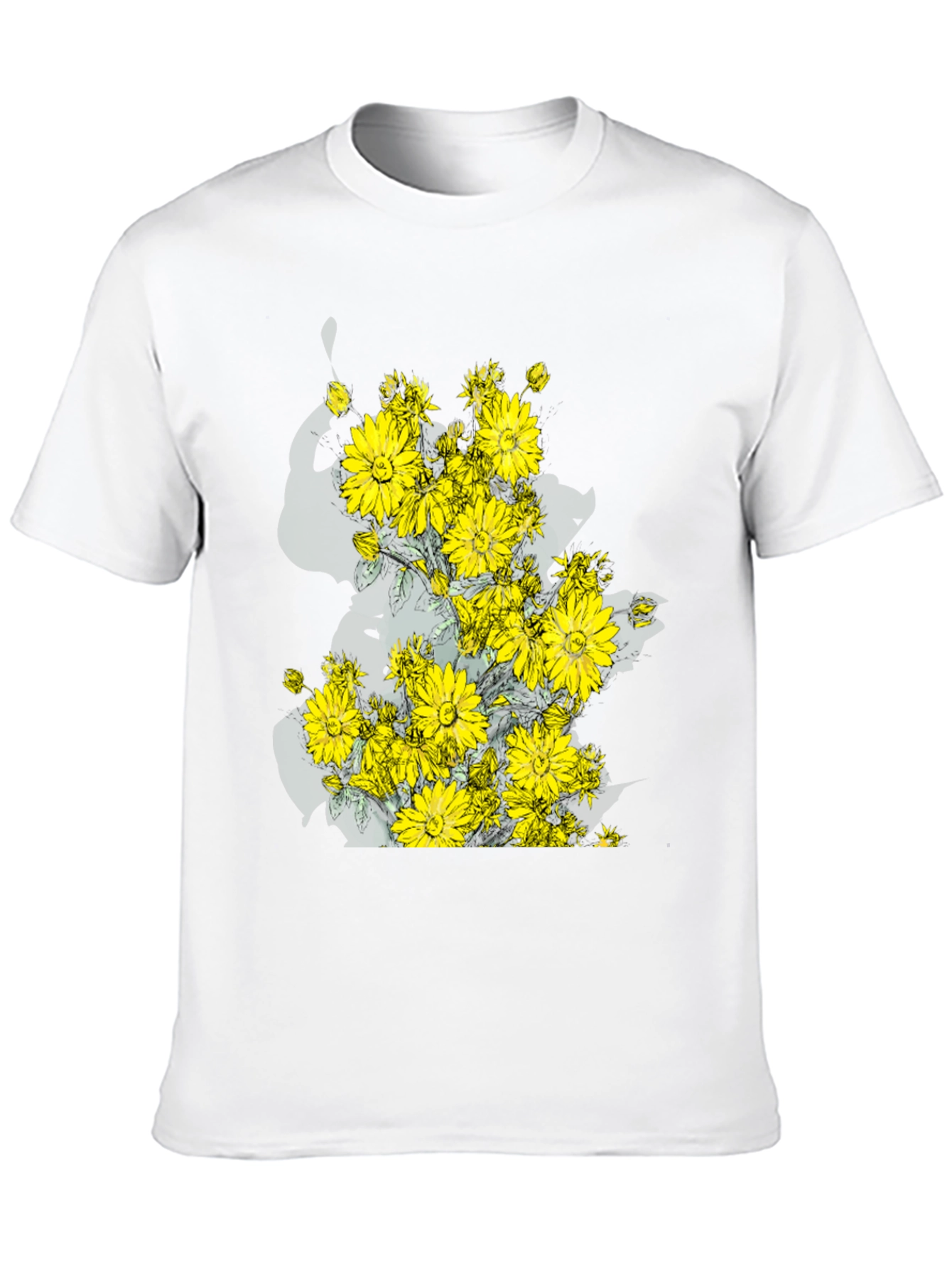 Floral Graphic Print T-Shirt - 10