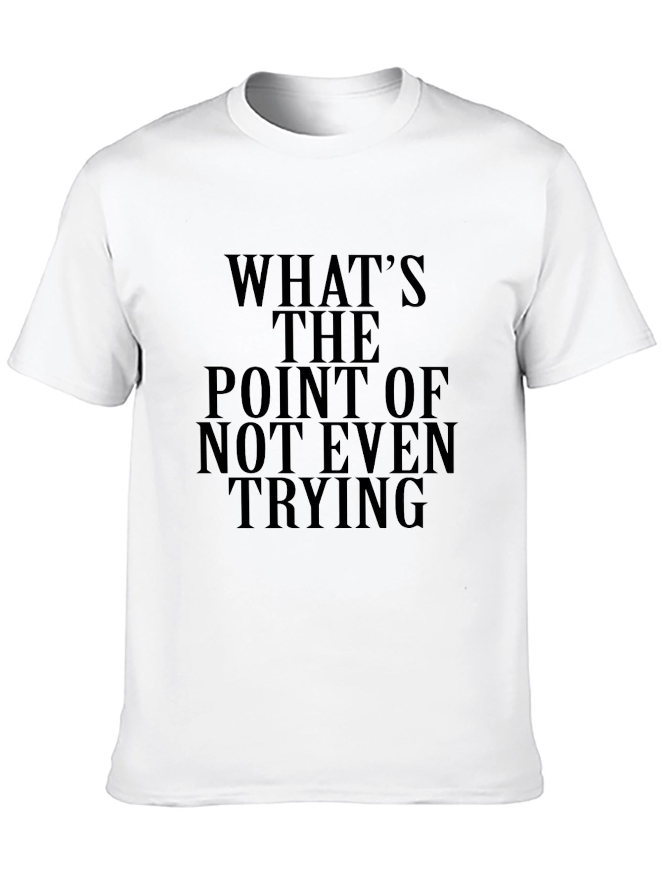 Black What's The Point Tee - Black Graphic T-Shirt view 10