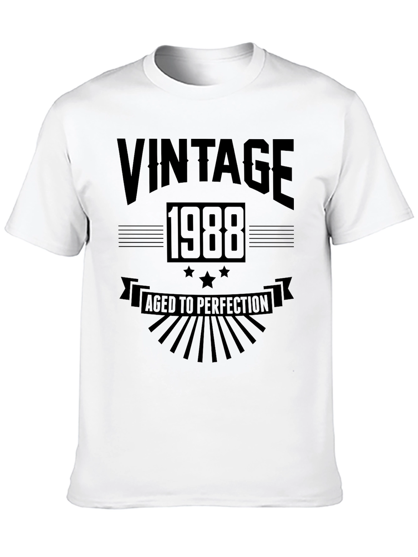 Black Vintage 1988 Aged to Perfection T-Shirt view 10