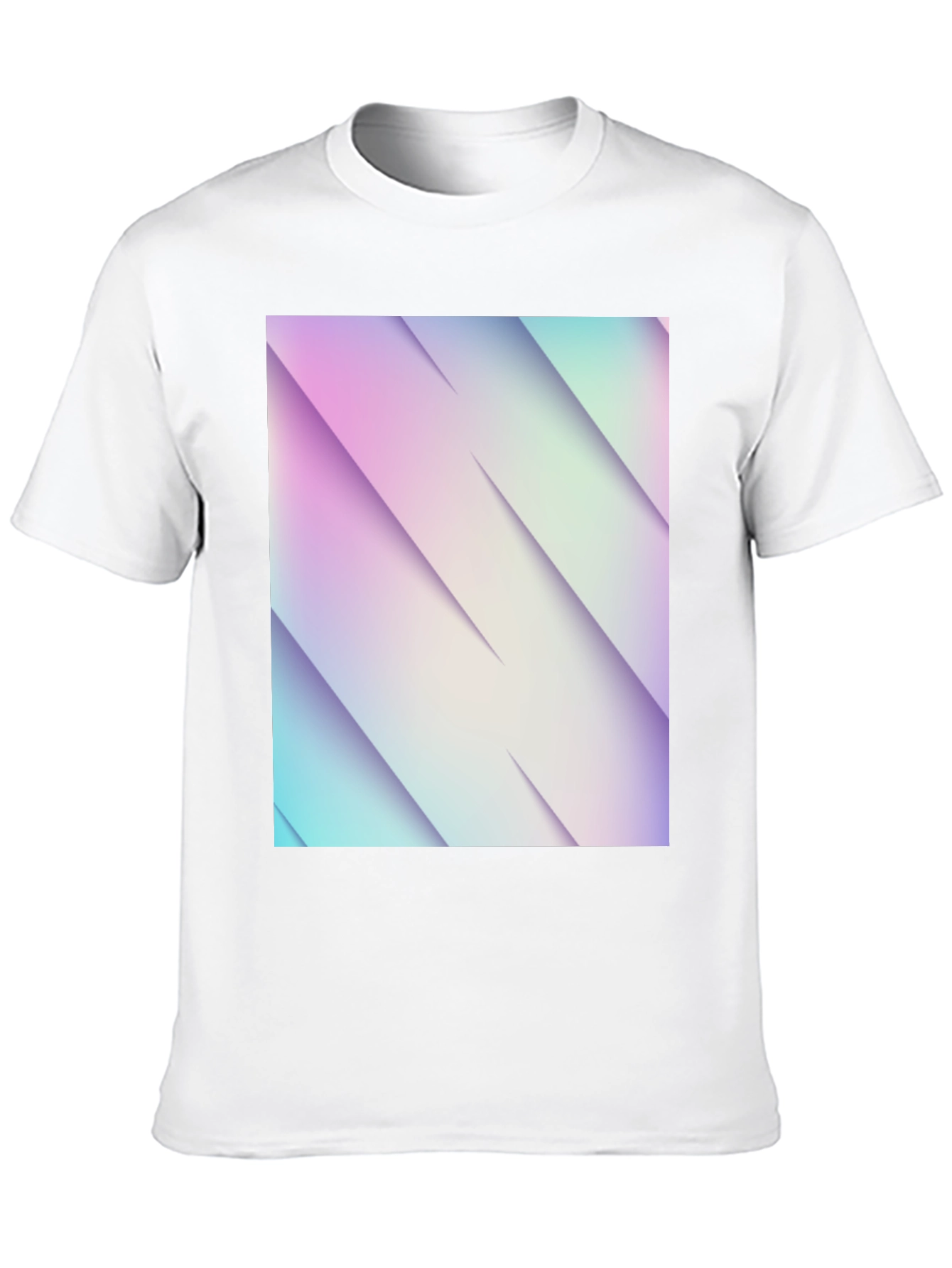 Black Modern Gradient T-Shirt - Stylish Geometric Design view 10