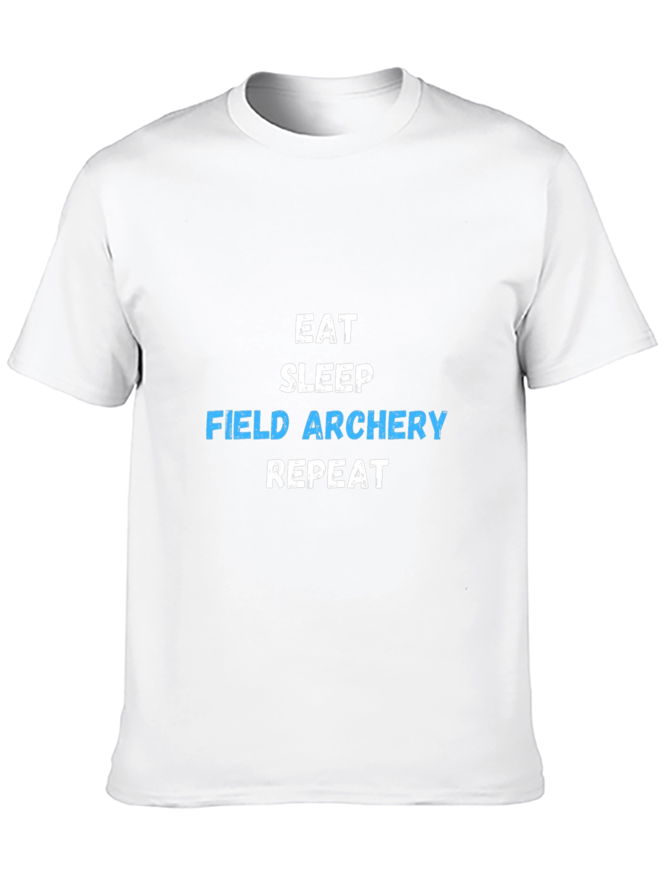 Black Eat Sleep Field Archery Repeat T-Shirt view 10