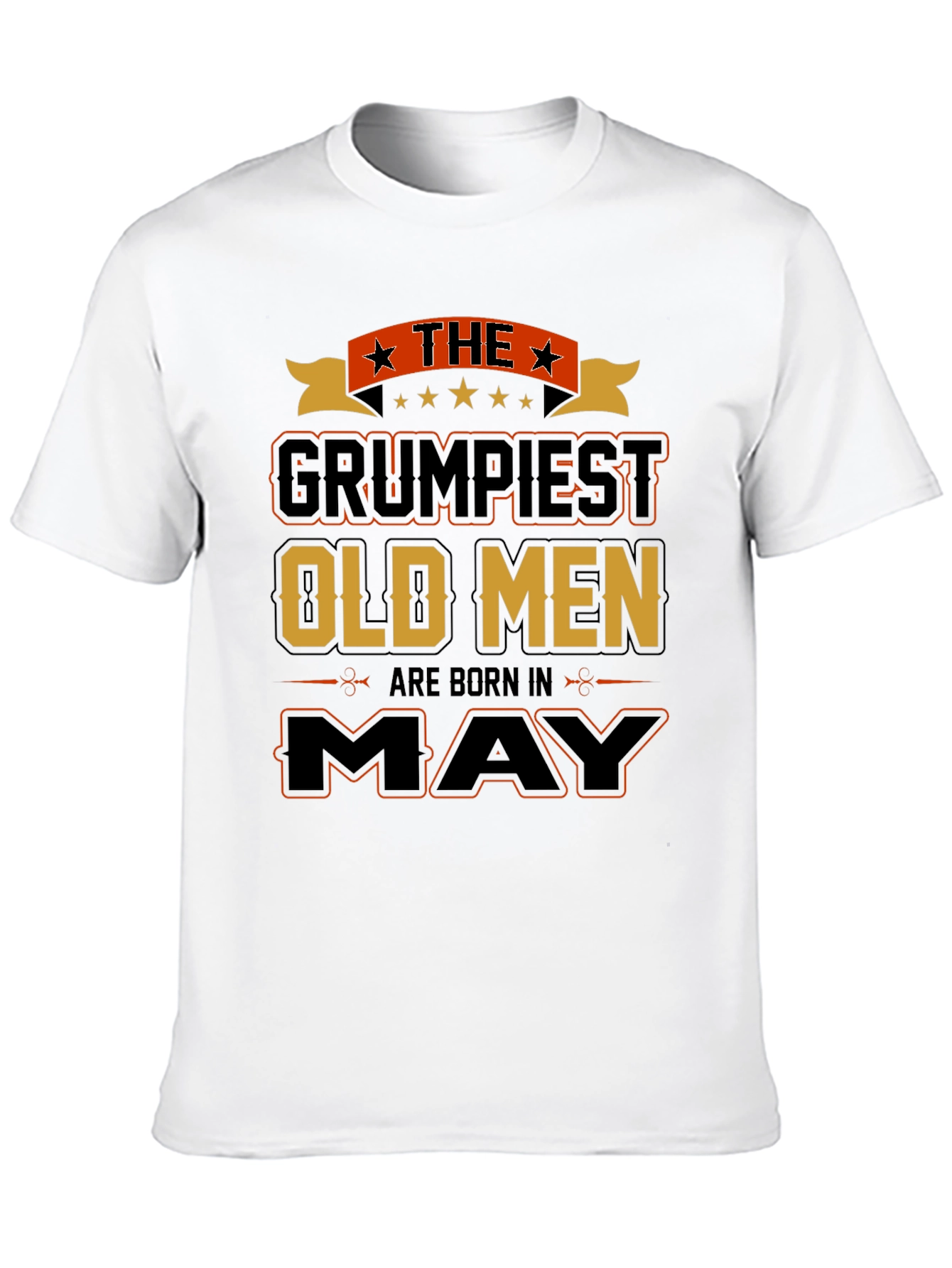Black Grumpiest Old Men Born In May T-Shirt view 10