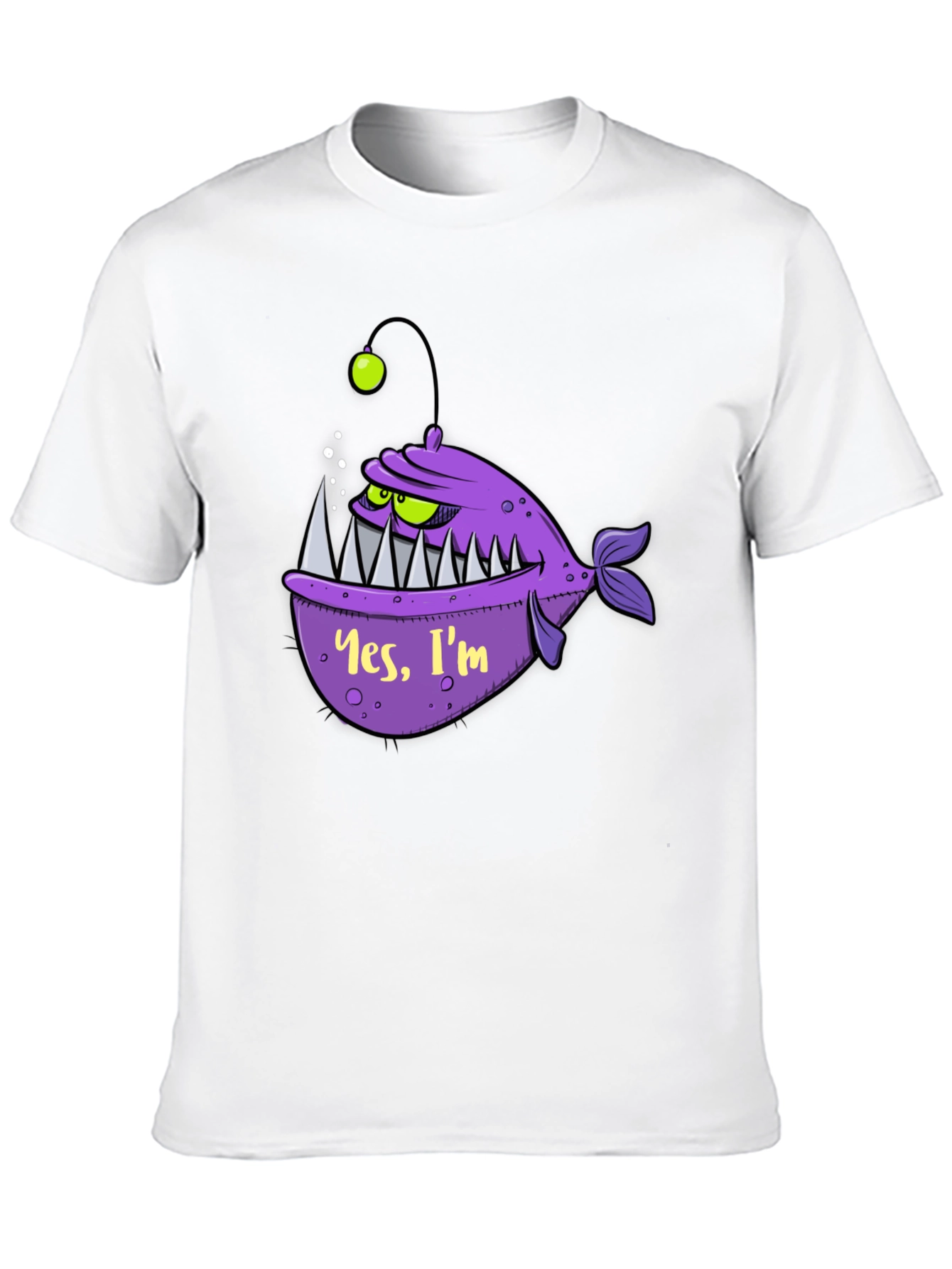 Black Angler Fish Graphic Tee - Yes, I'm Scary! view 10