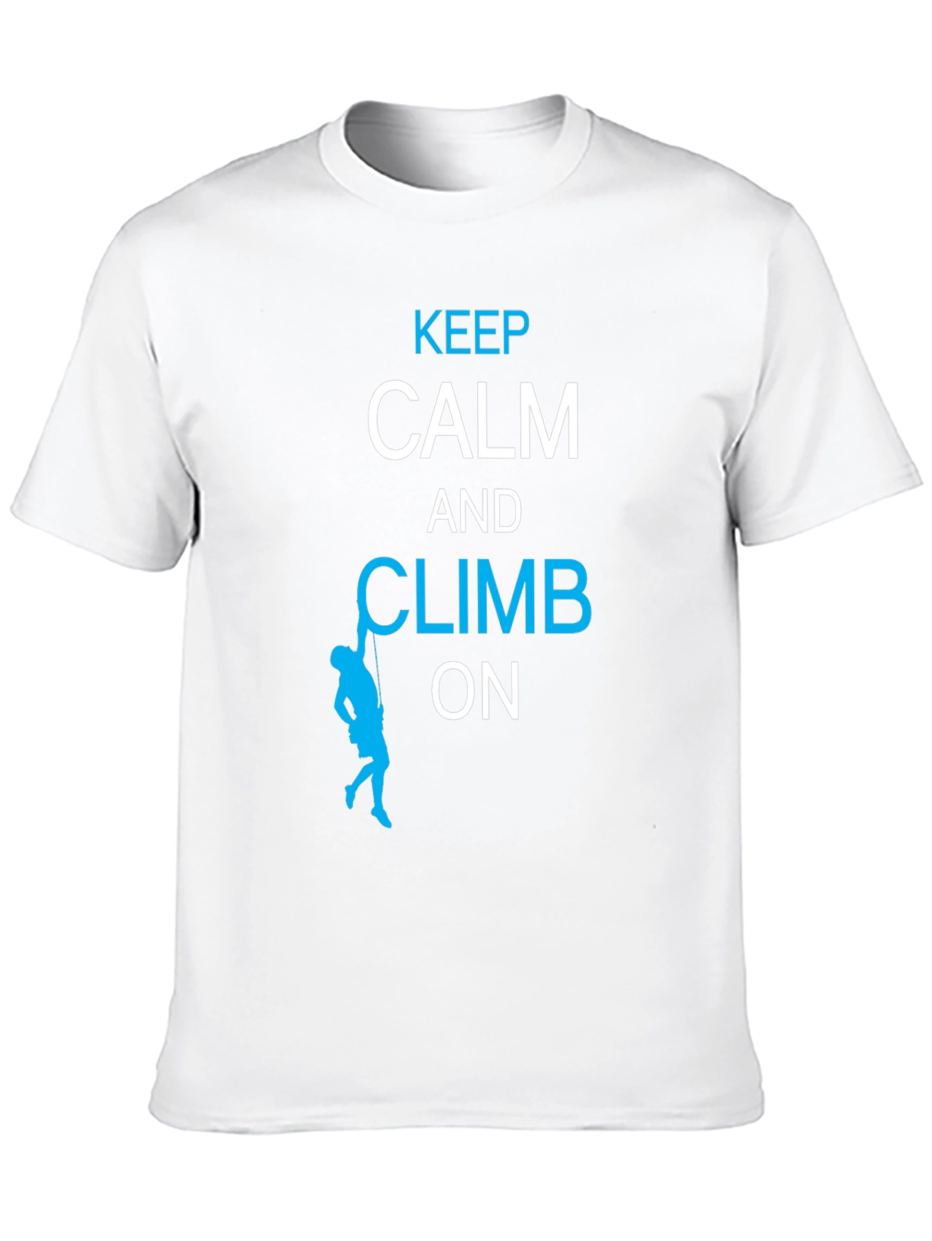 Black Keep Calm and Climb On T-Shirt view 10