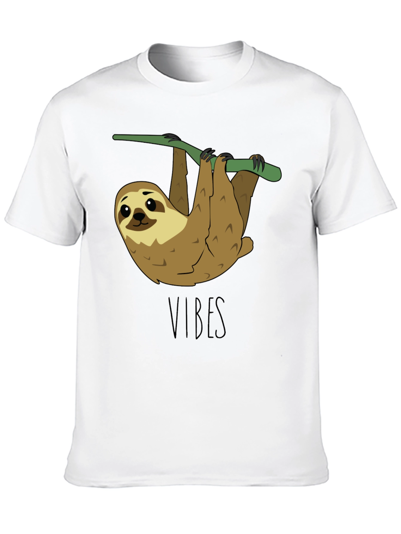 Black Sloth Vibes T-Shirt - Cute Animal Tee view 10