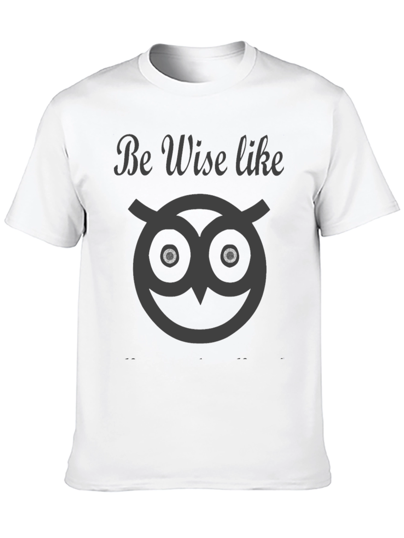 Black Be Wise Like Owl Graphic Tee - Stylish Comfort view 10