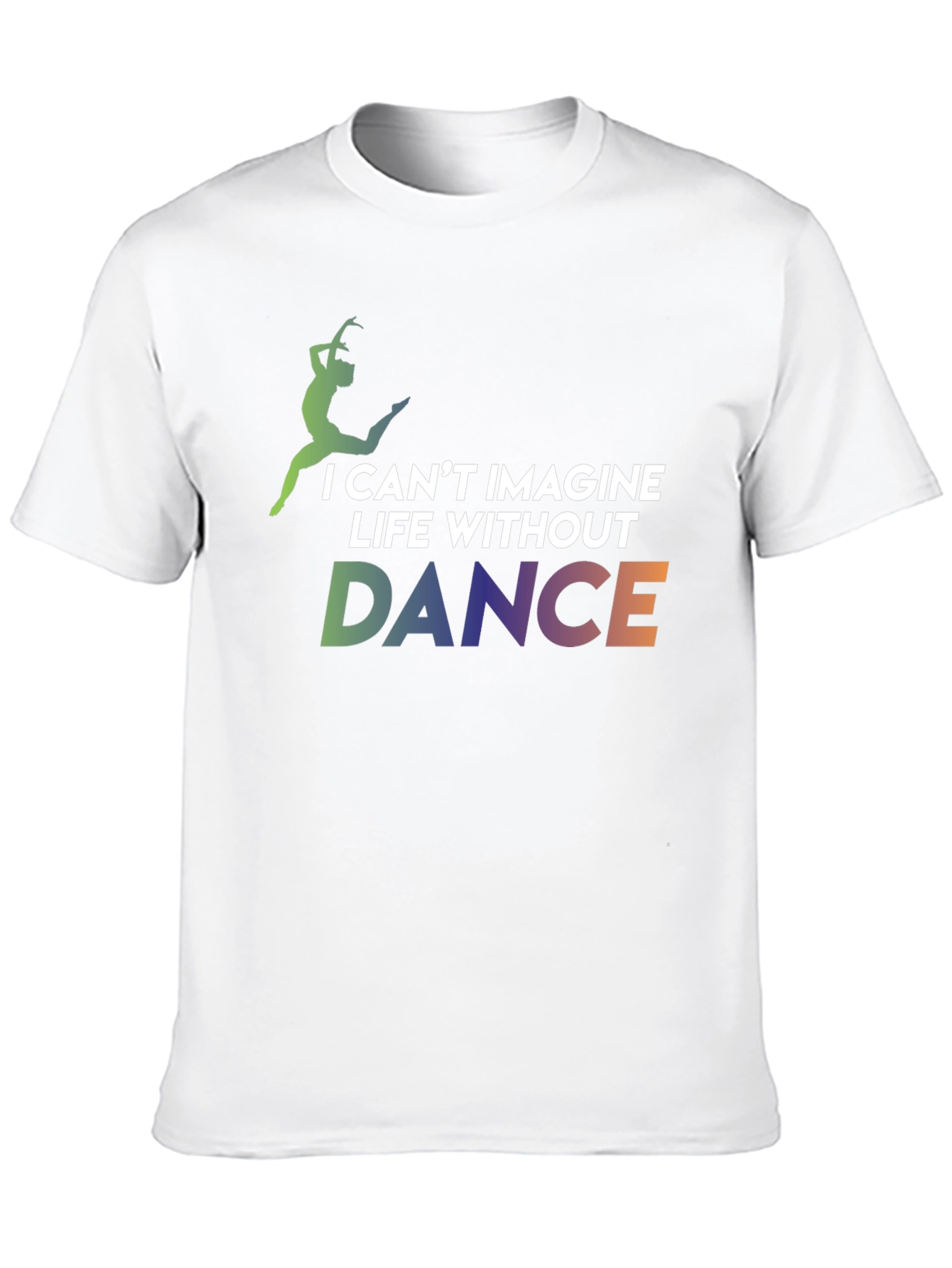 Black Dance Lover Graphic Tee - I Can't Imagine Life Without Dance T-Shirt view 10