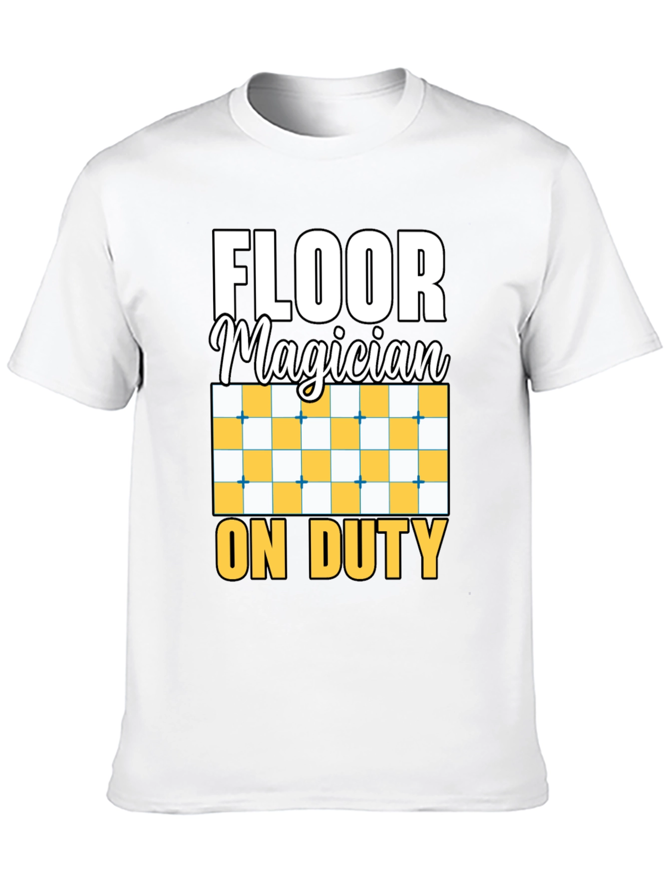 Black Floor Magician On Duty Funny T-Shirt view 10