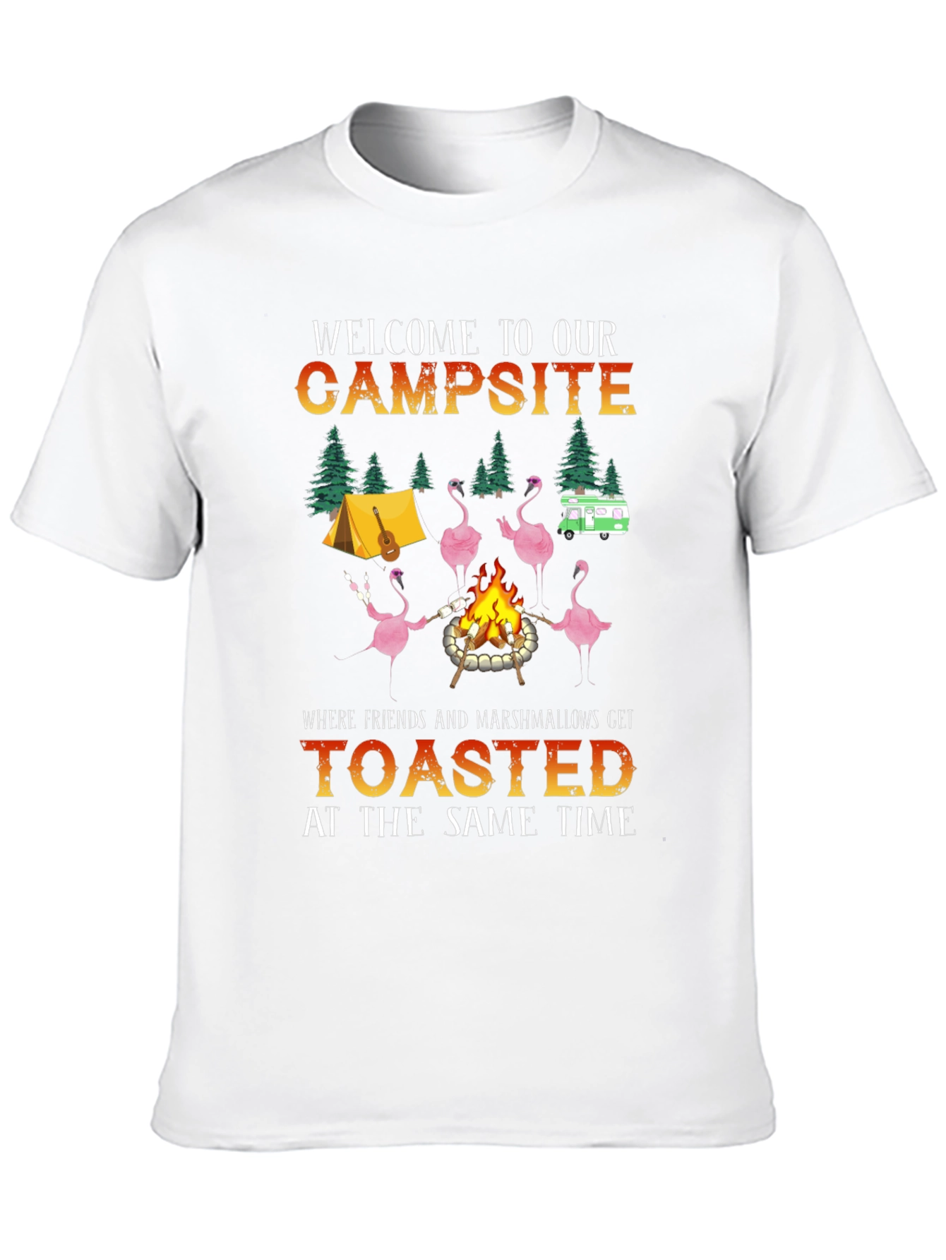 Black Welcome to Our Campsite T-Shirt view 10