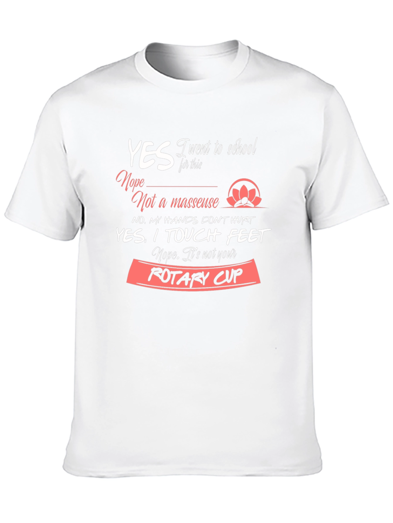 Black Funny Massage Therapist T-Shirt - Rotary Cup view 10