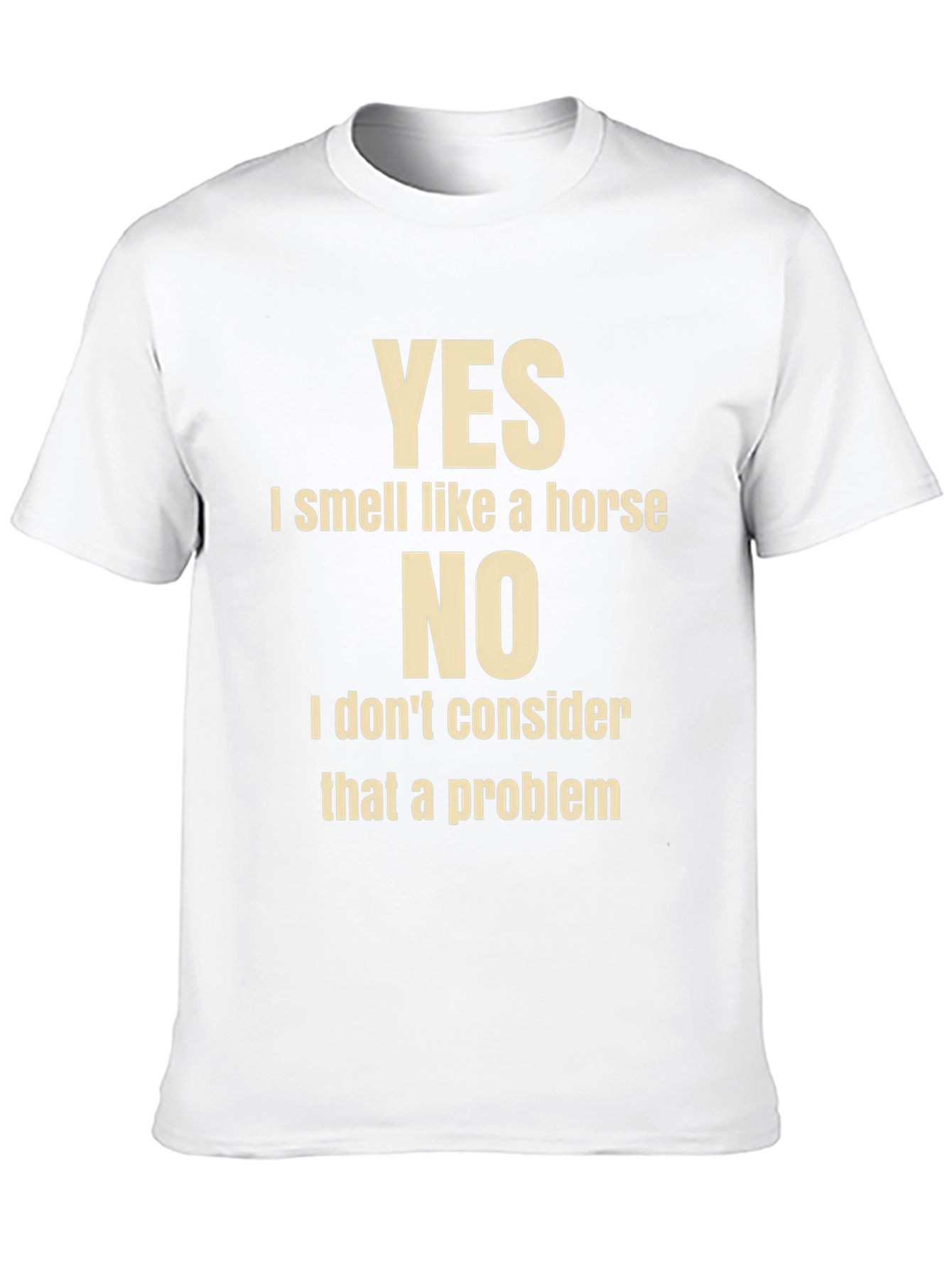 Black Humorous Horse Lover T-Shirt: Yes, I Smell Like A Horse view 10