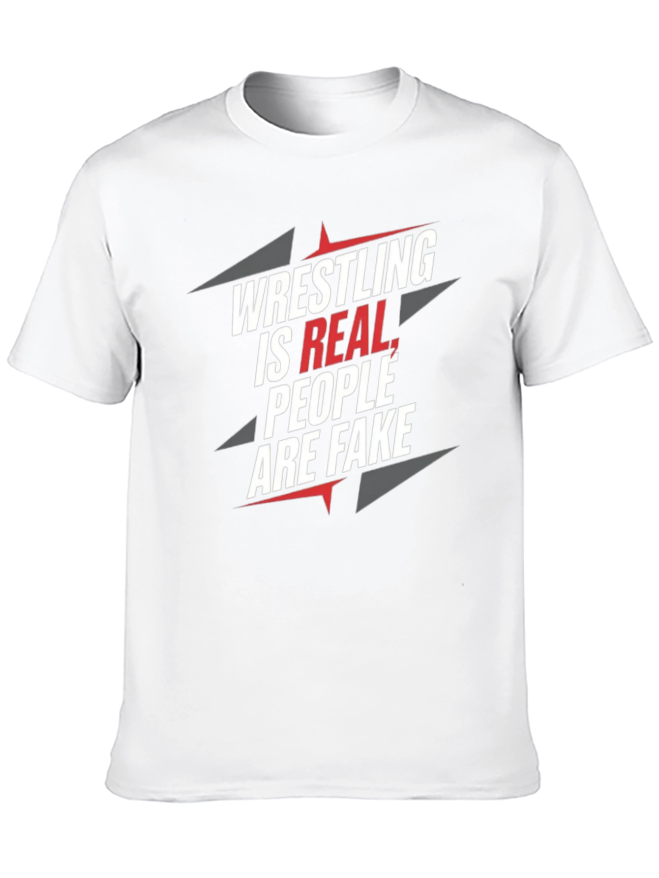 Black Wrestling Is Real, People Are Fake T-Shirt view 10